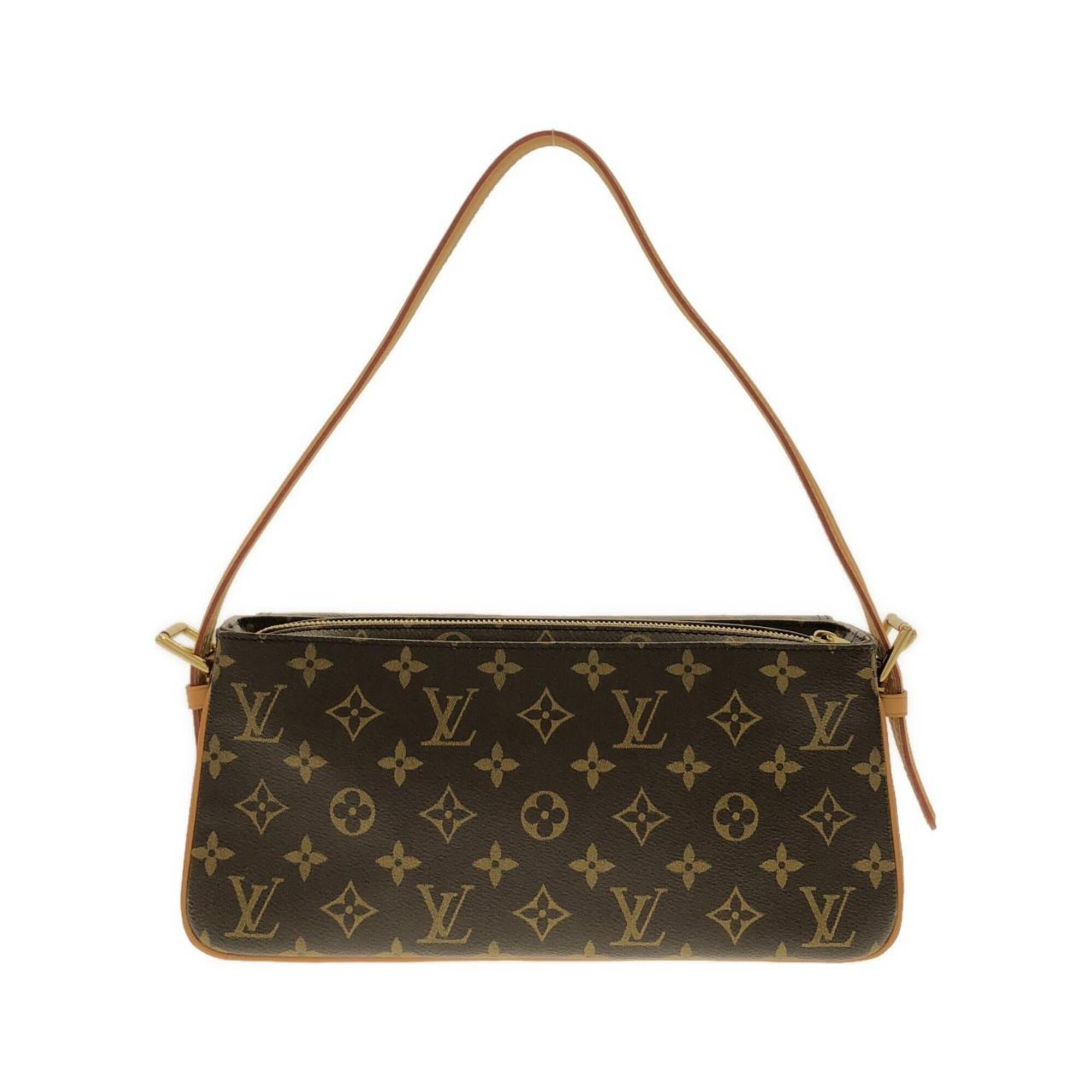 Louis Vuitton Marron Coated Canvas Shoulder Bag (Pre-Owned)