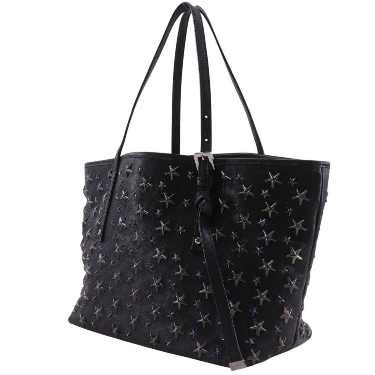 Jimmy Choo Black Leather Tote Bag (Pre-Owned)