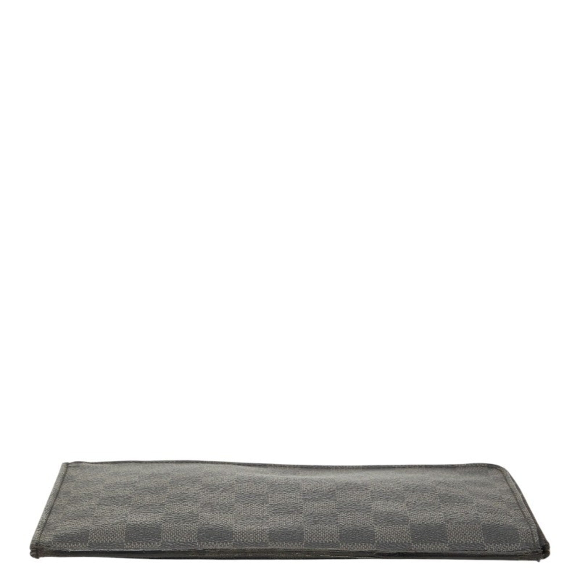 Louis Vuitton Black Gray Pvc Clutch Bag Pochette (Pre-Owned)
