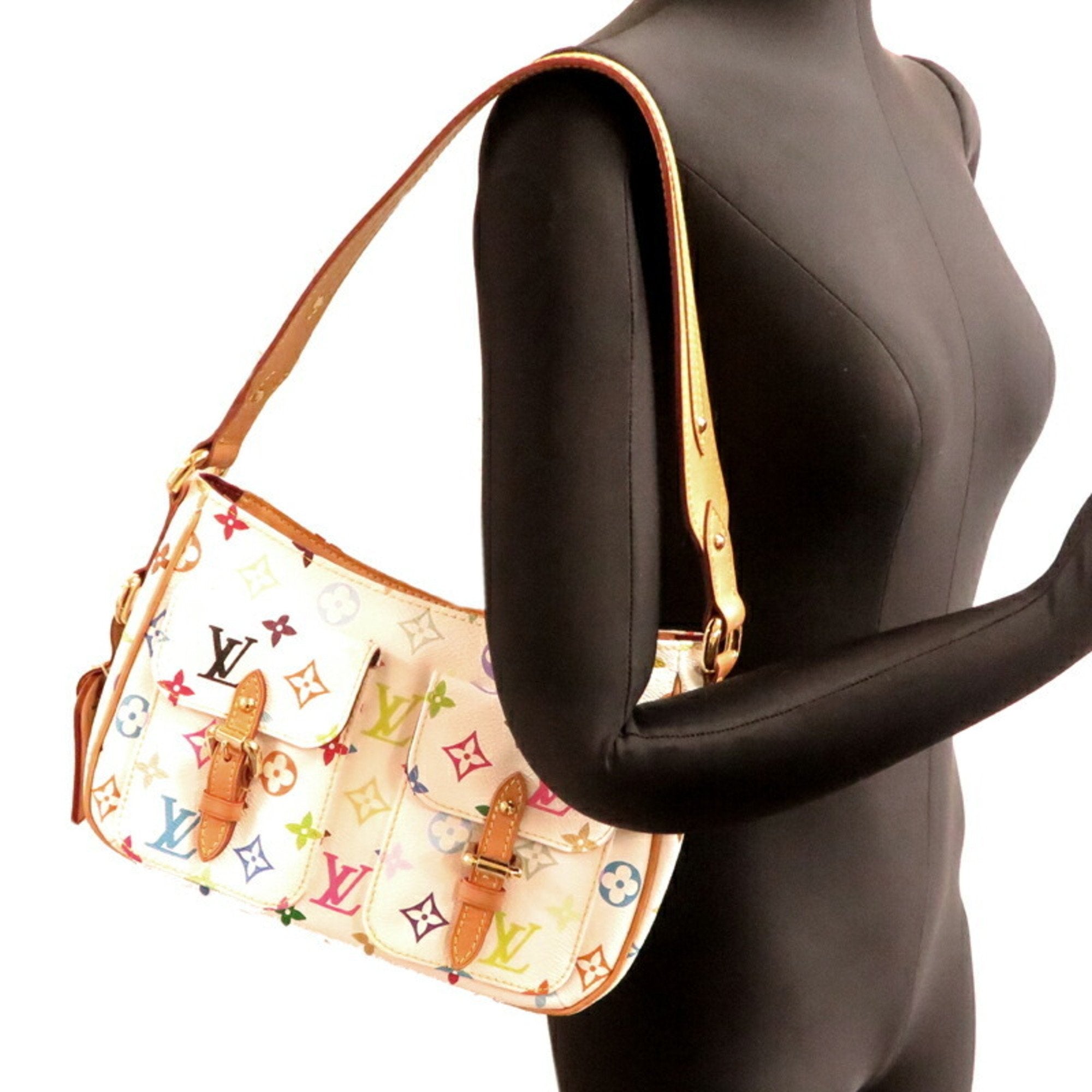 Louis Vuitton Monogram Multicolore Blanc Multi-Color White Monogram Multicolore Shoulder Bag (Pre-Owned)
