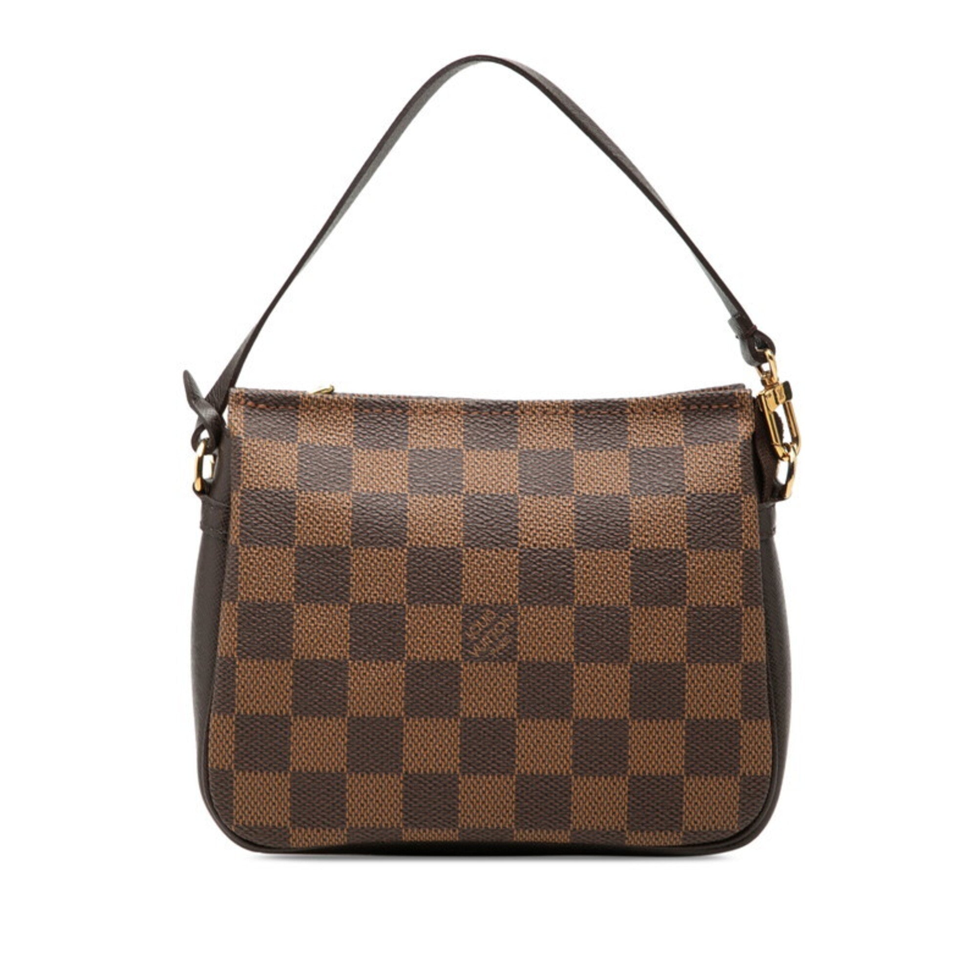 Louis Vuitton Brown Pvc Leather Handbag Pouch (Pre-Owned)