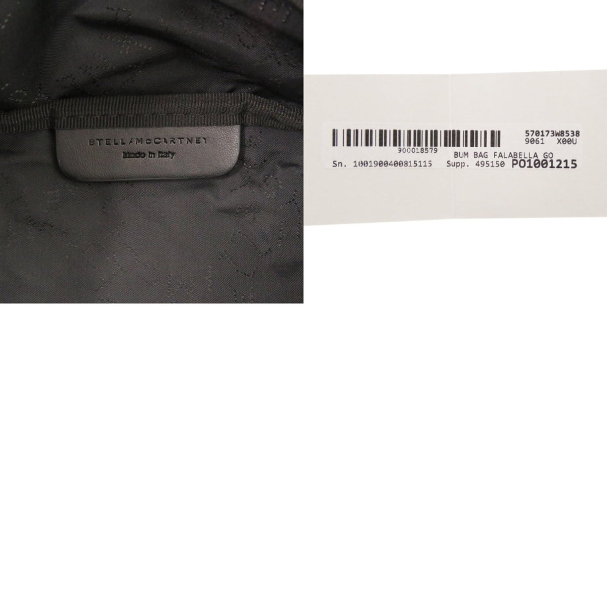 Stella Mccartney Black White Nylon Fanny Pack Sling Bag (Pre-Owned)