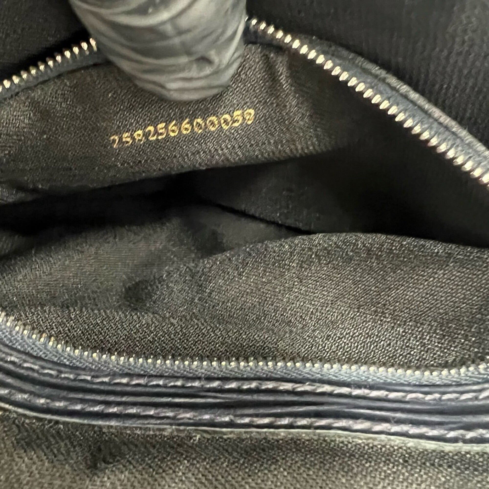 Fendi Navy Leather Pochette Shoulder Bag (Pre-Owned)