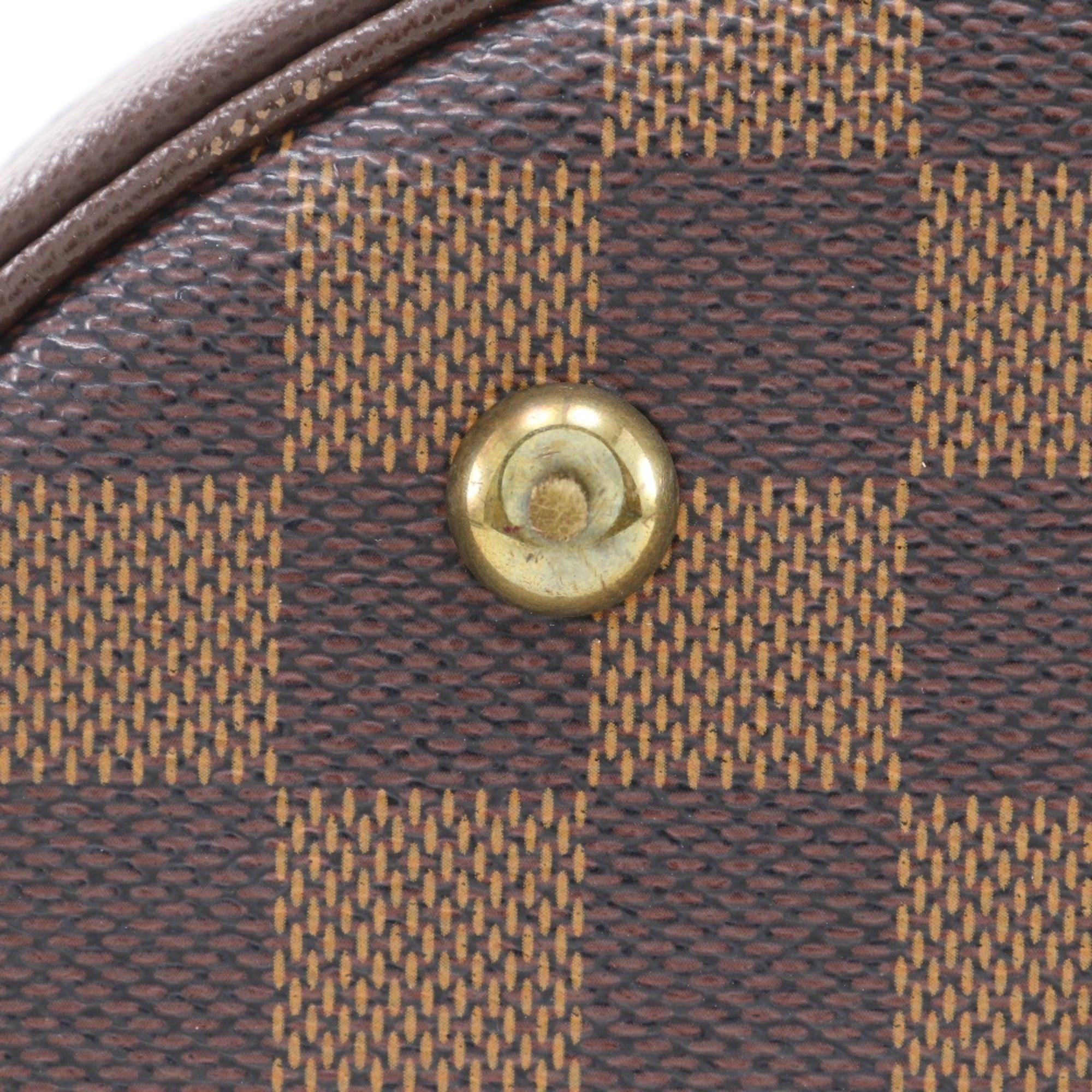 Louis Vuitton Brown Damier Canvas Pouch Tote Bag (Pre-Owned)