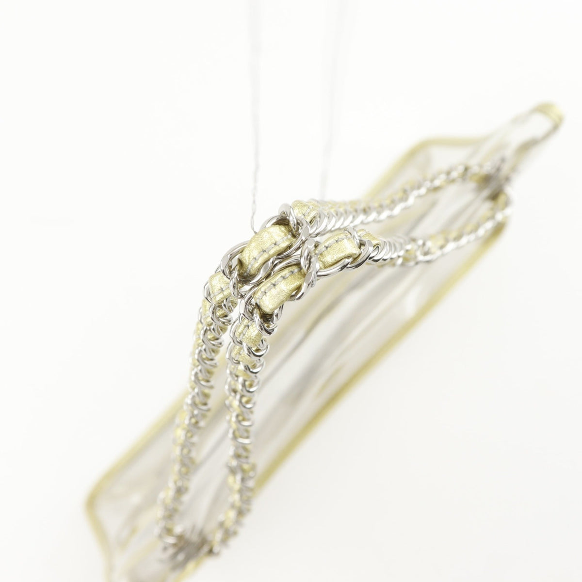 Chanel Clear Gold Vinyl Shoulder Bag (Pre-Owned)