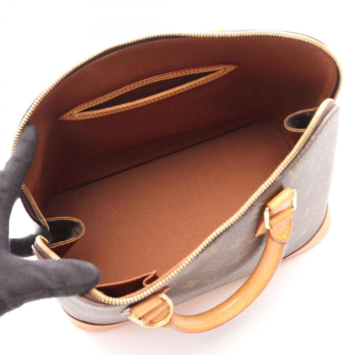 Louis Vuitton Brown Monogram Monogram Leather Handbag (Pre-Owned)