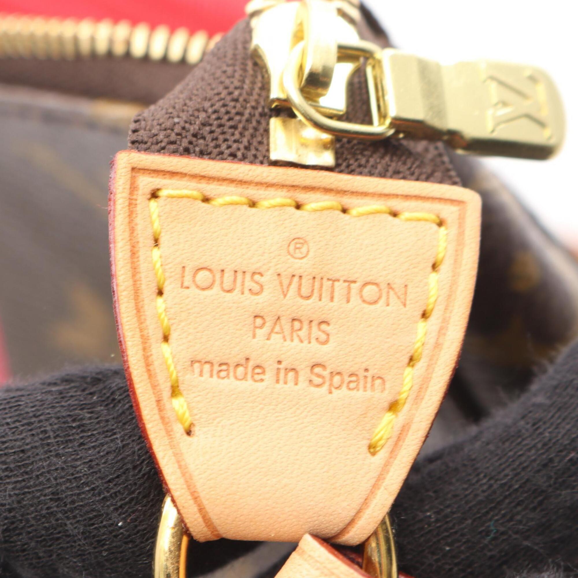 Louis Vuitton Brown Monogram Pink Coated Canvas Handbag (Pre-Owned)