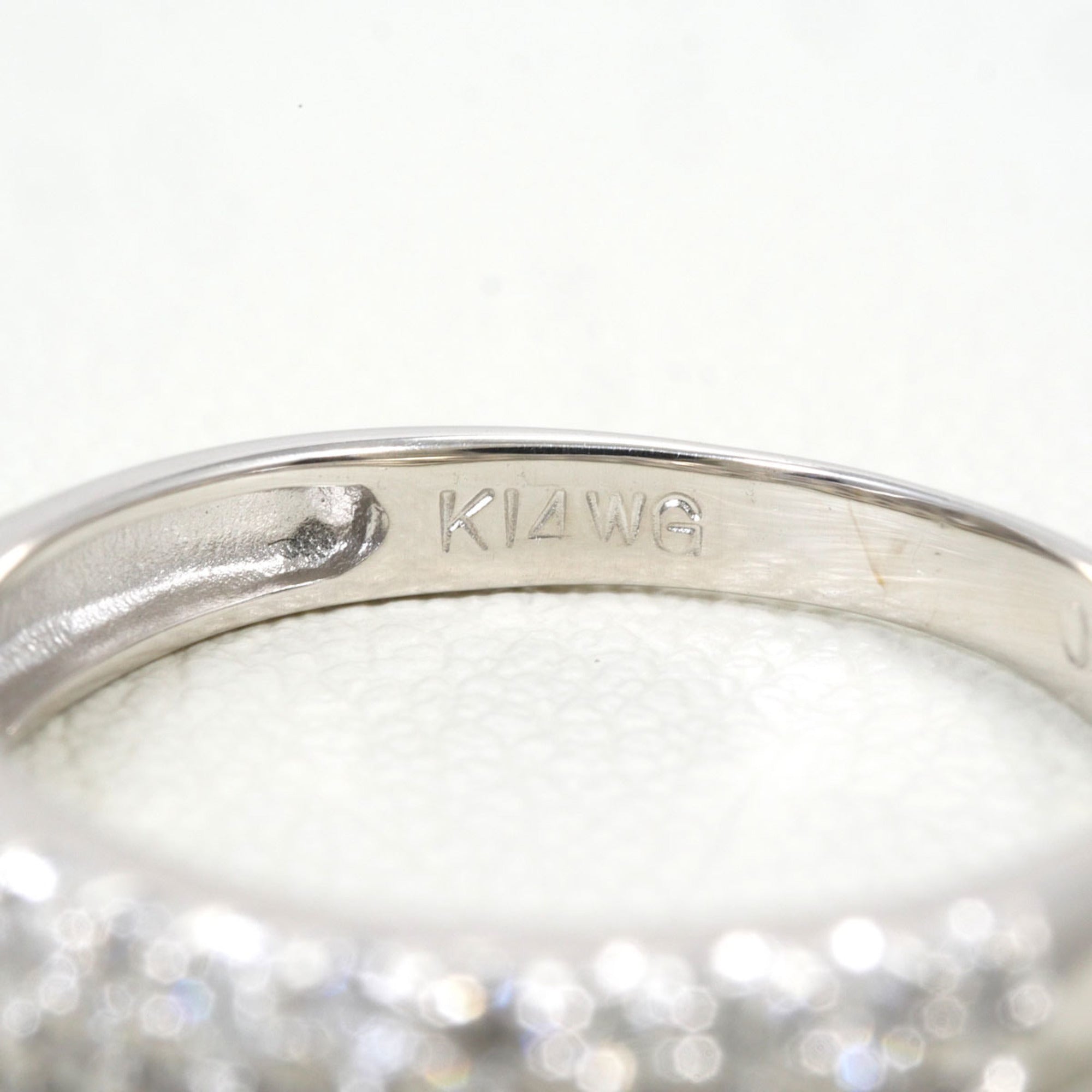 Unbranded White Gold White Gold (14K) Band Ring (Pre-Owned)