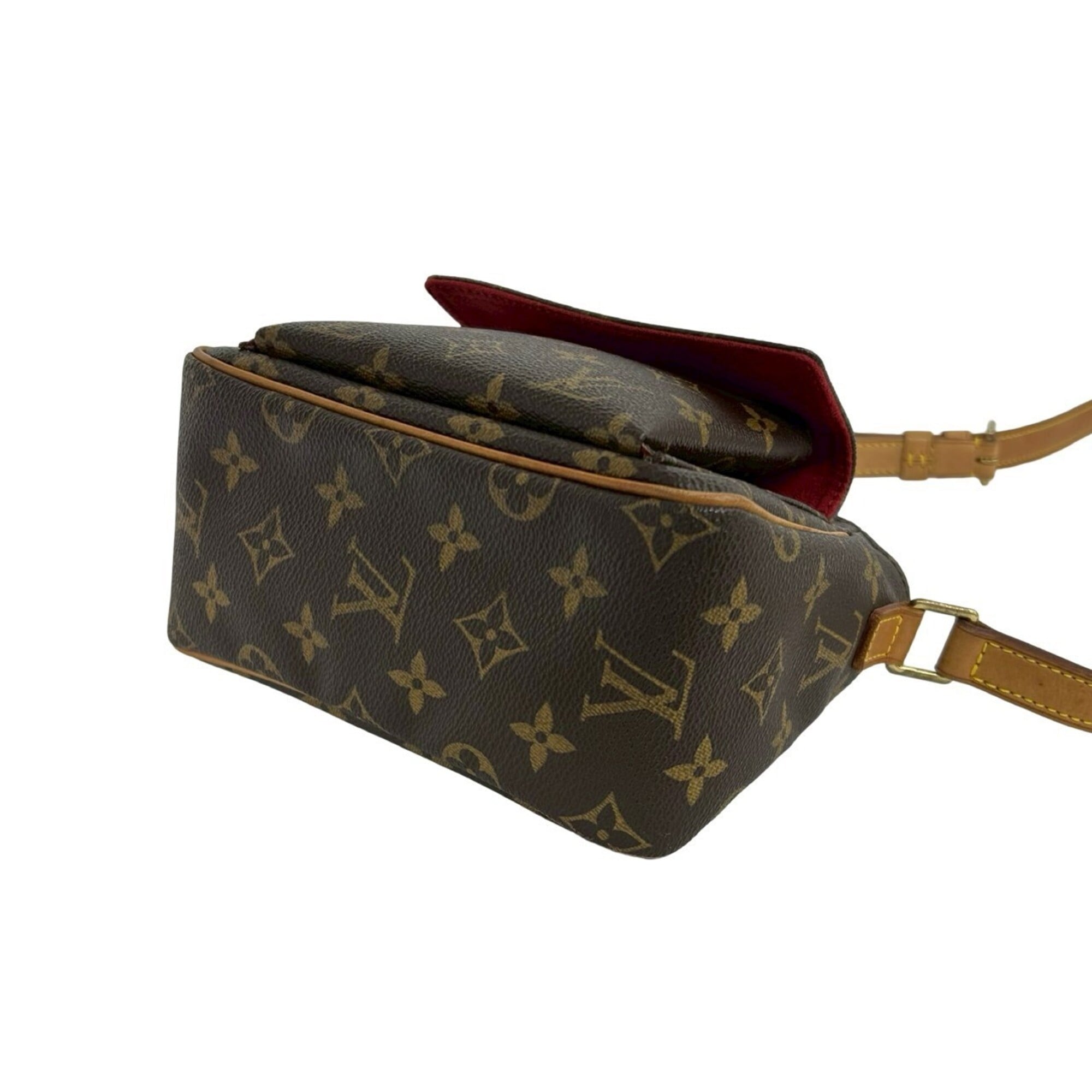 Louis Vuitton Brown Pvc Leather Pochette Shoulder Bag (Pre-Owned)