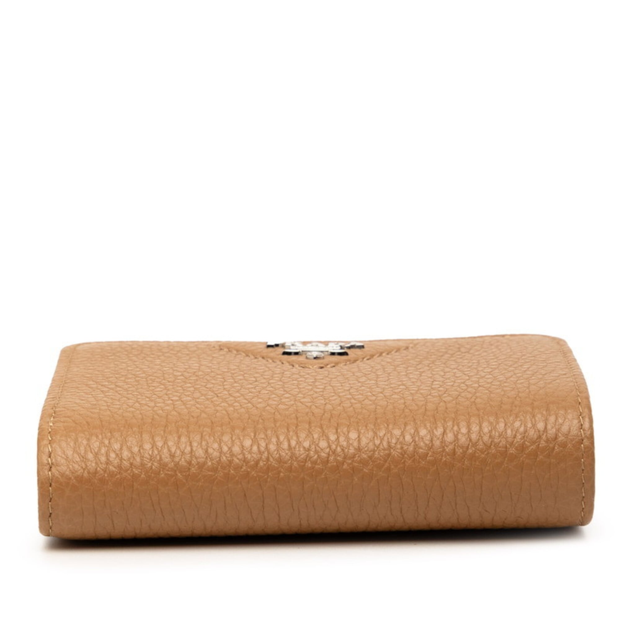 Prada Brown Camel Leather Wallet (Bi-Fold) (Pre-Owned)