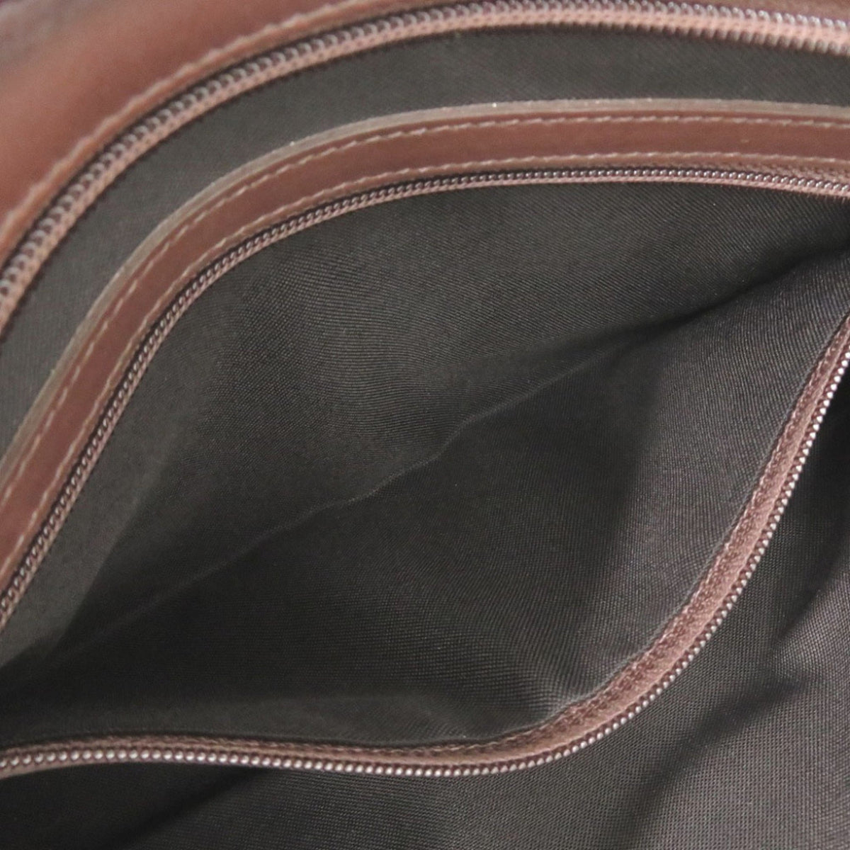 Coach Dark Brown Leather Clutch Bag (Pre-Owned)