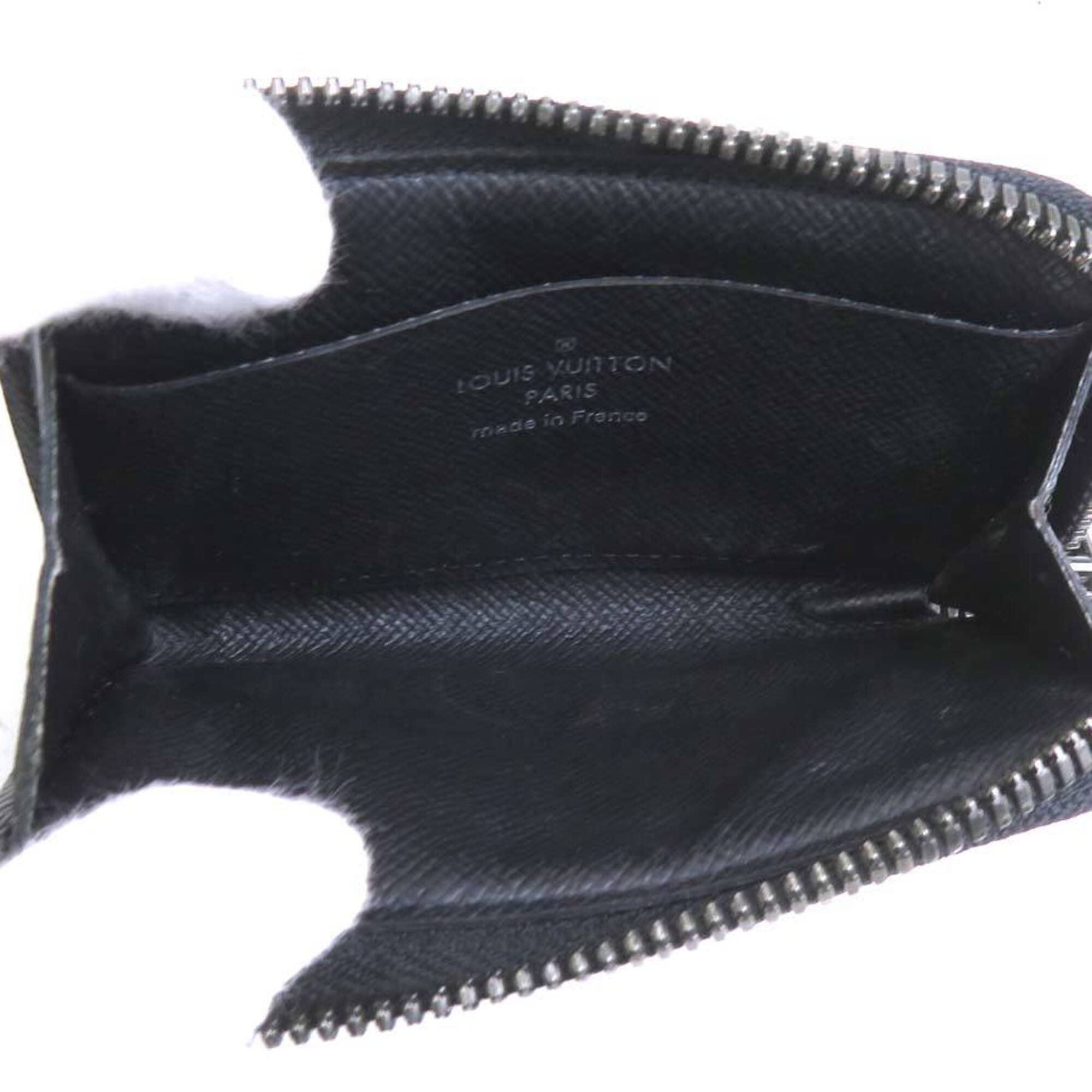 Louis Vuitton Black Gray Monogram Eclipse Monogram Eclipse Coin Purse/Coin Case (Pre-Owned)