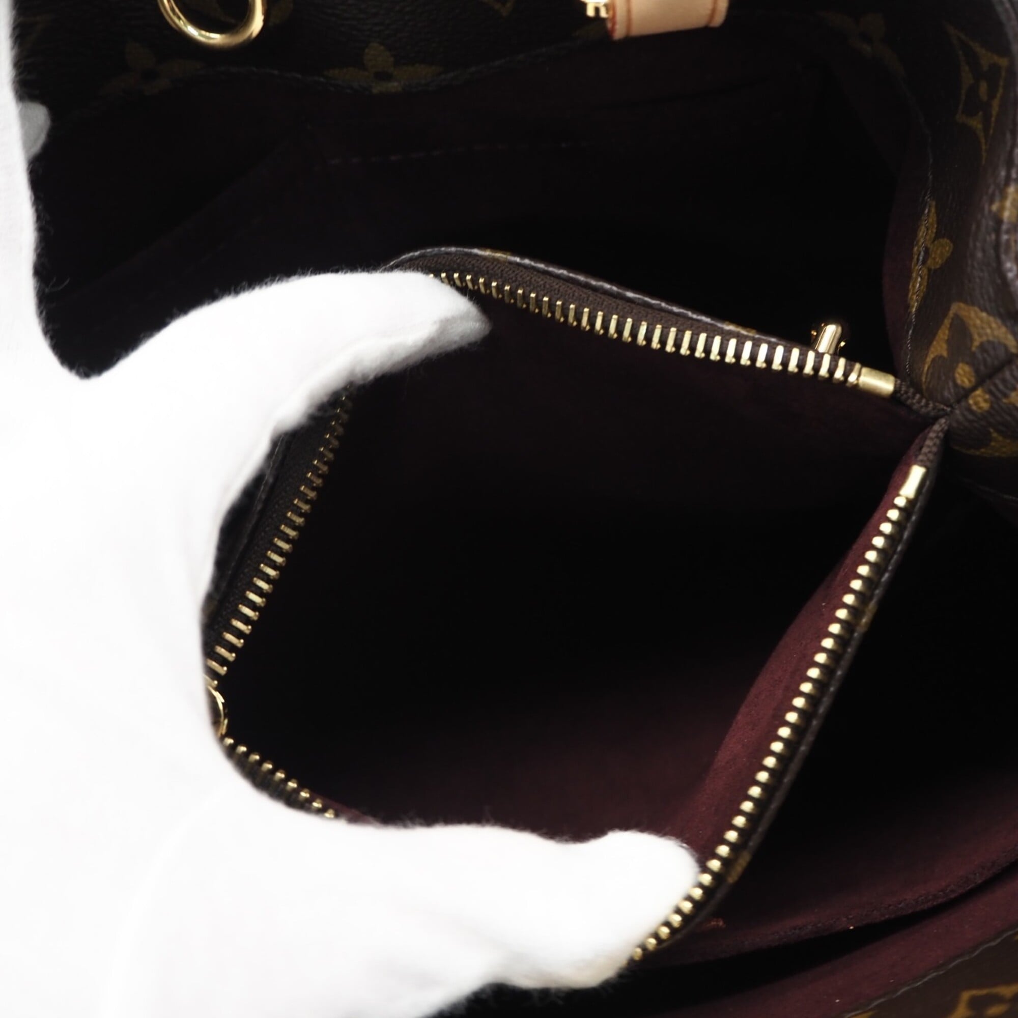 Louis Vuitton Beige Brown Coated Canvas Handbag Shoulder Bag (Pre-Owned)