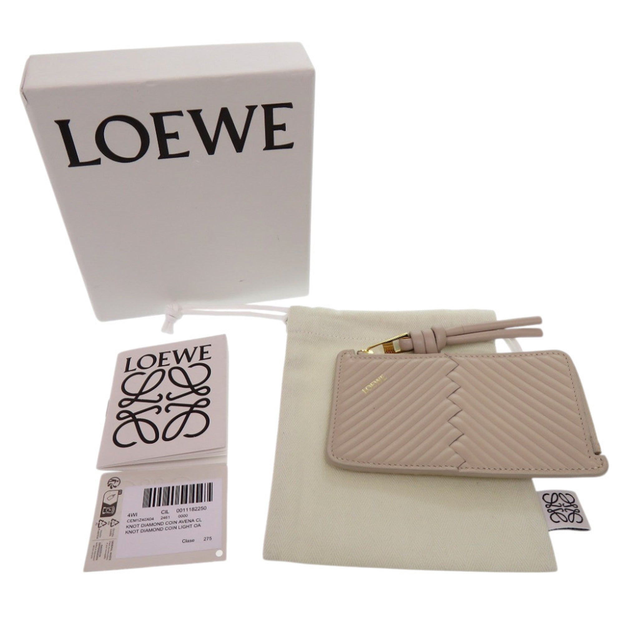 Loewe Beige Leather Coin Purse/Coin Case (Pre-Owned)