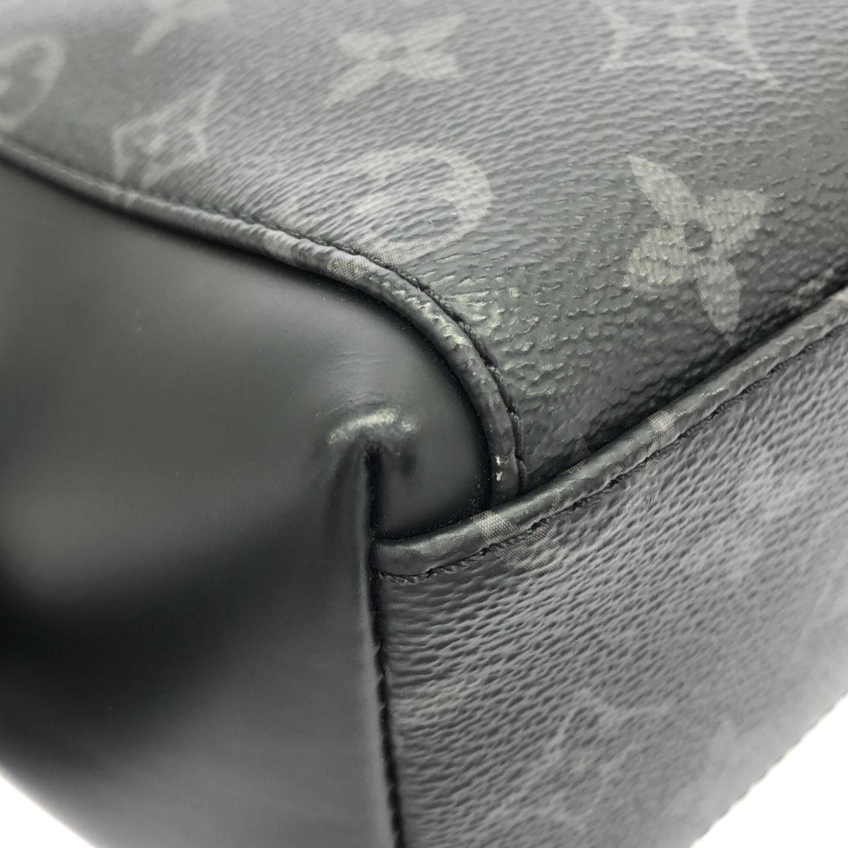 Louis Vuitton Black Coated Canvas Shoulder Bag (Pre-Owned)
