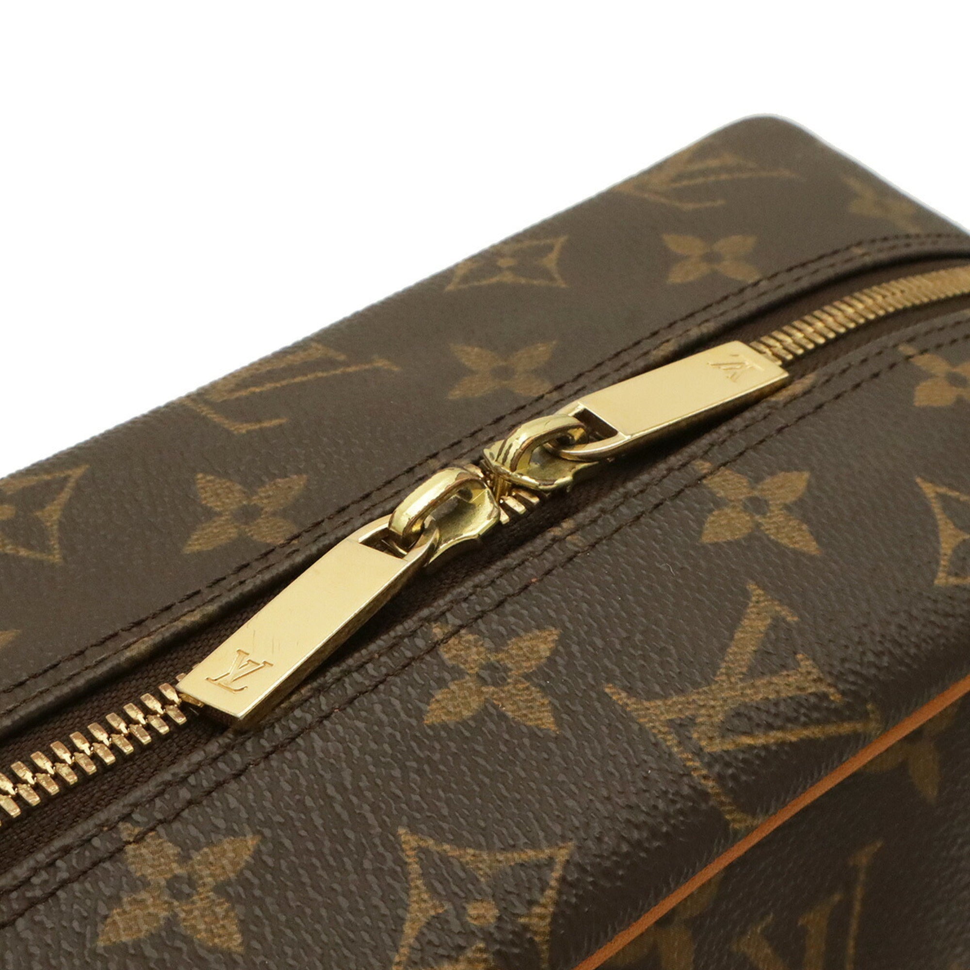 Louis Vuitton Brown Monogram Canvas Shoulder Bag (Pre-Owned)