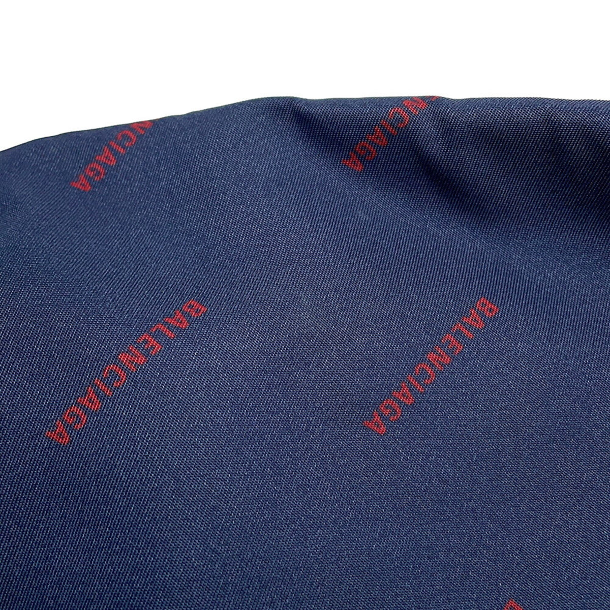 Balenciaga Navy Red Color Nylon Sling Bag (Pre-Owned)
