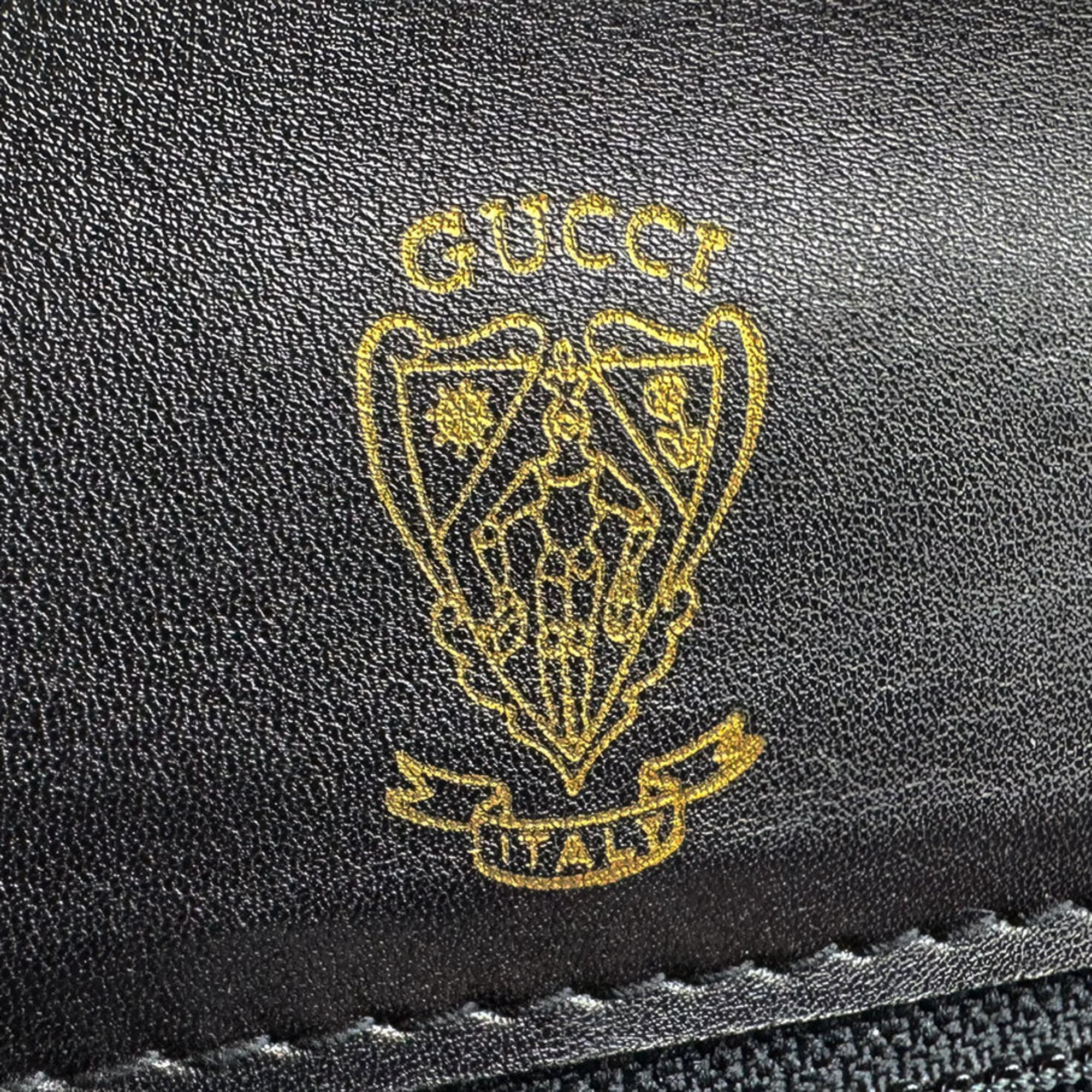 Gucci Black Leather Shoulder Bag (Pre-Owned)