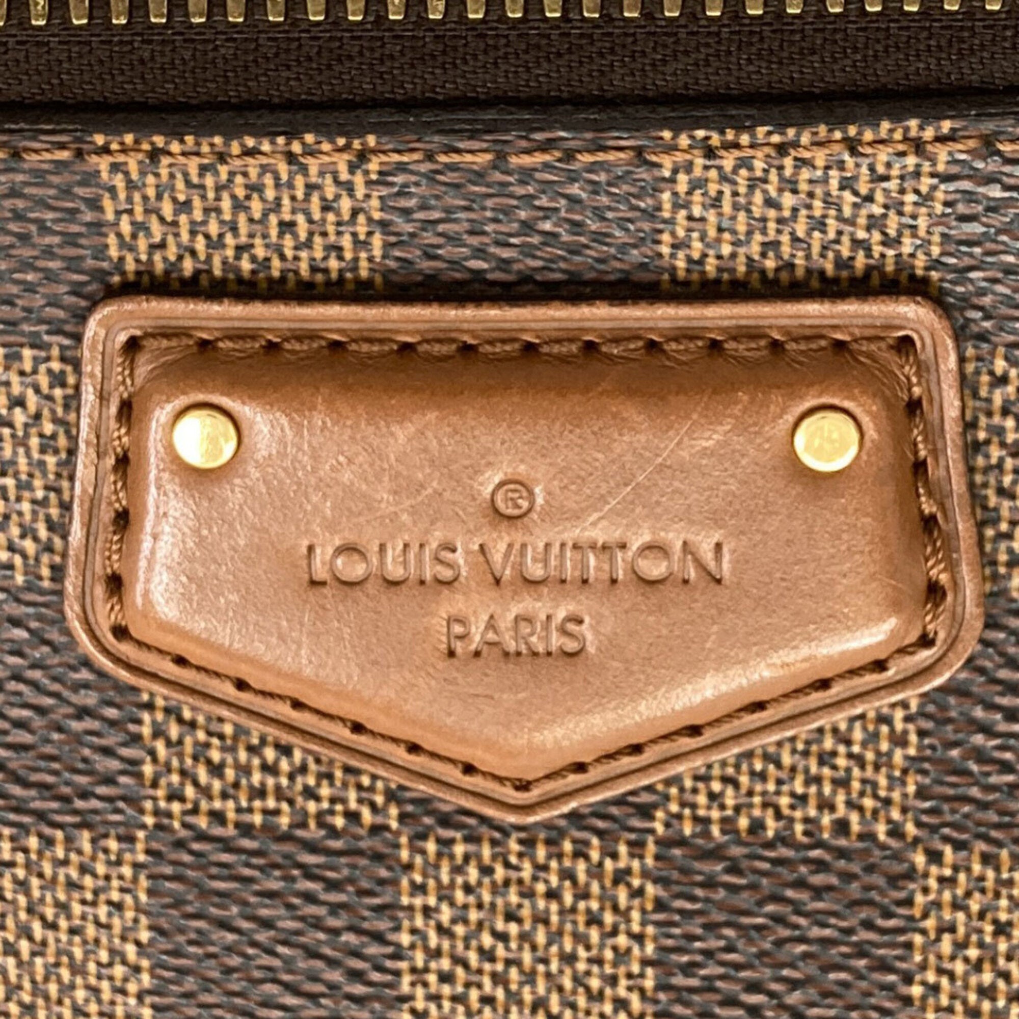 Louis Vuitton Damier Damier Canvas Ebene Damier Canvas Handbag (Pre-Owned)