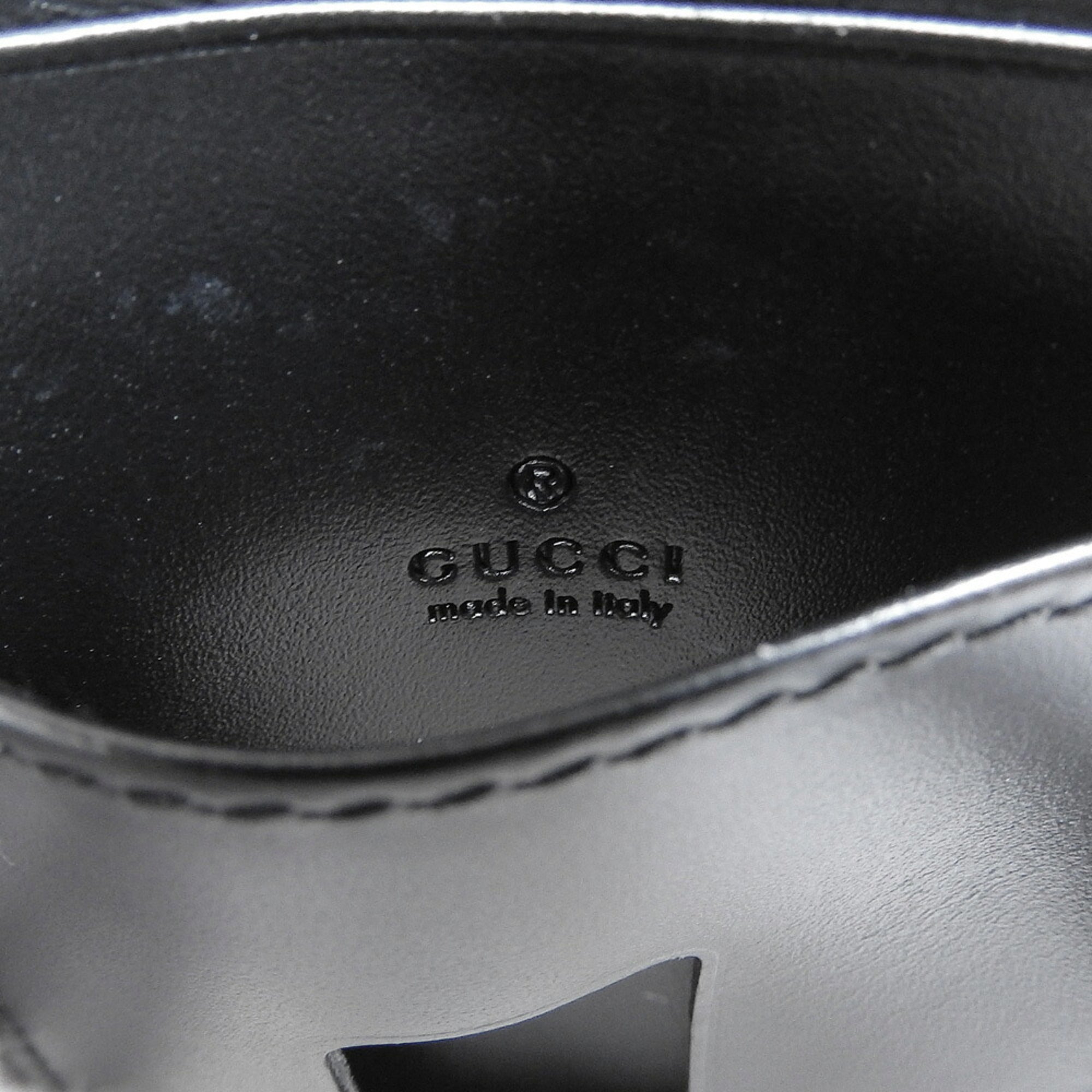 Gucci Black Leather Coin Purse/Coin Case (Pre-Owned)