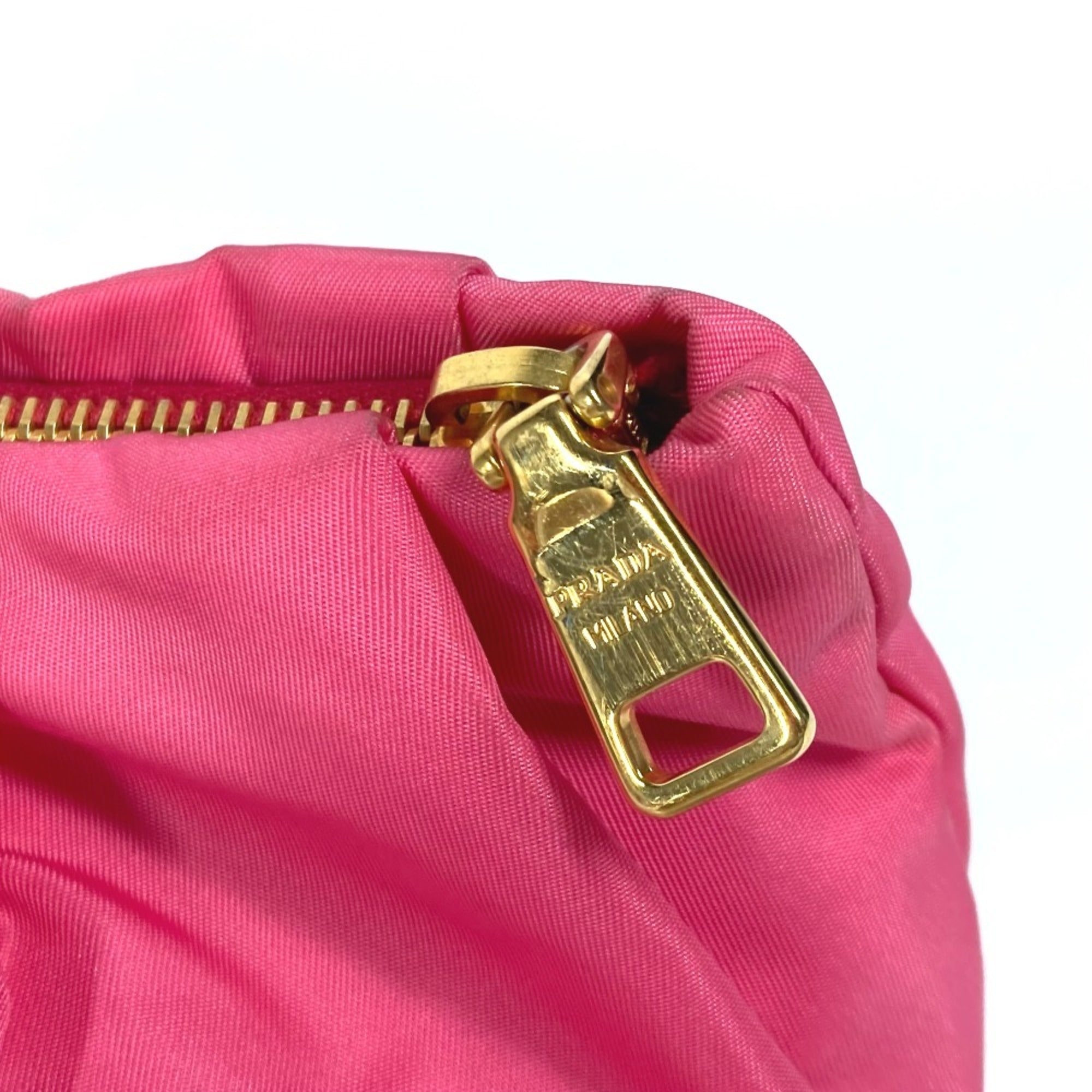 Prada Pink Bow Clutch Bag Pouch (Pre-Owned)