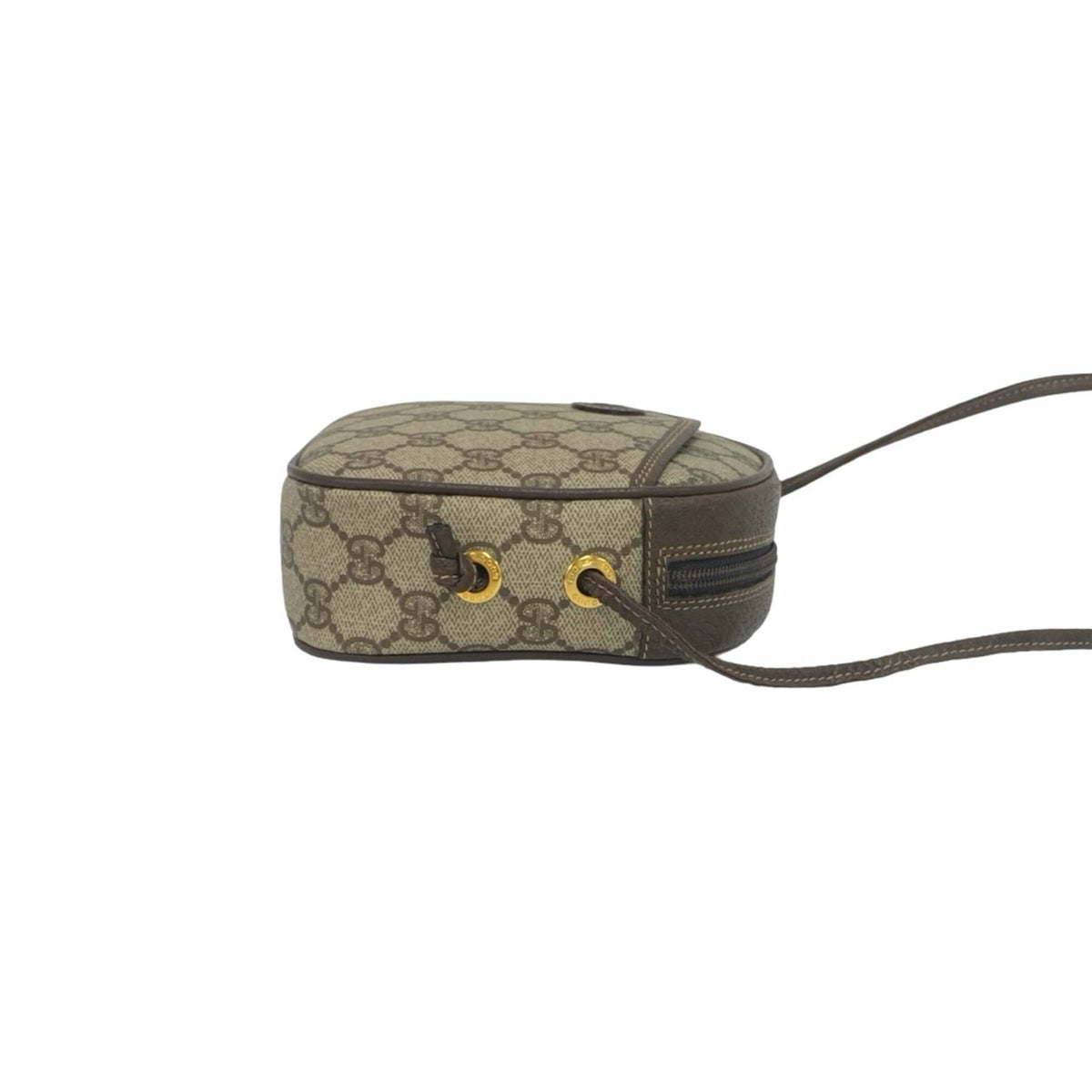 Gucci Brown Leather Pvc Pochette Shoulder Bag (Pre-Owned)