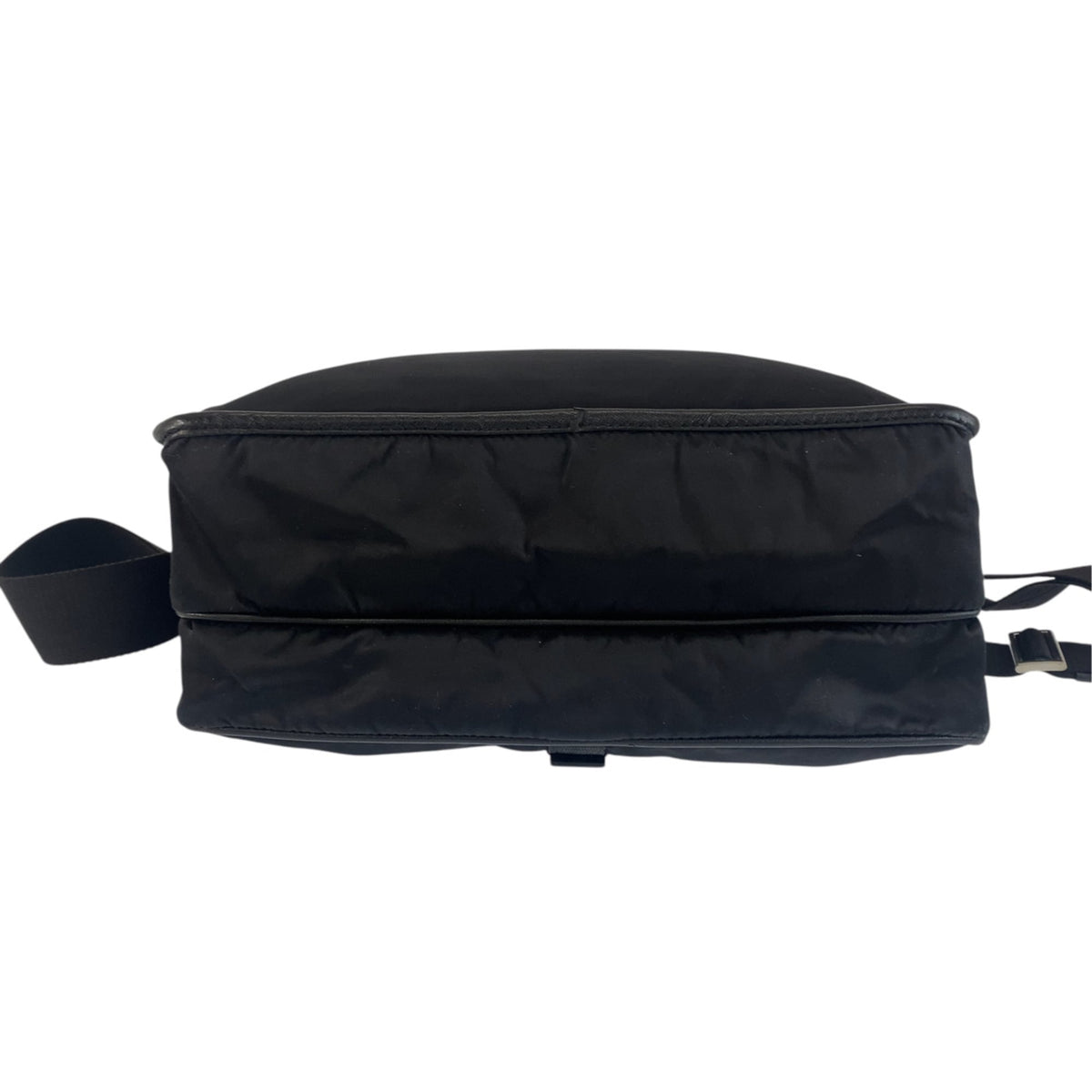 Prada Black Nylon Messenger Bag Shoulder Bag (Pre-Owned)