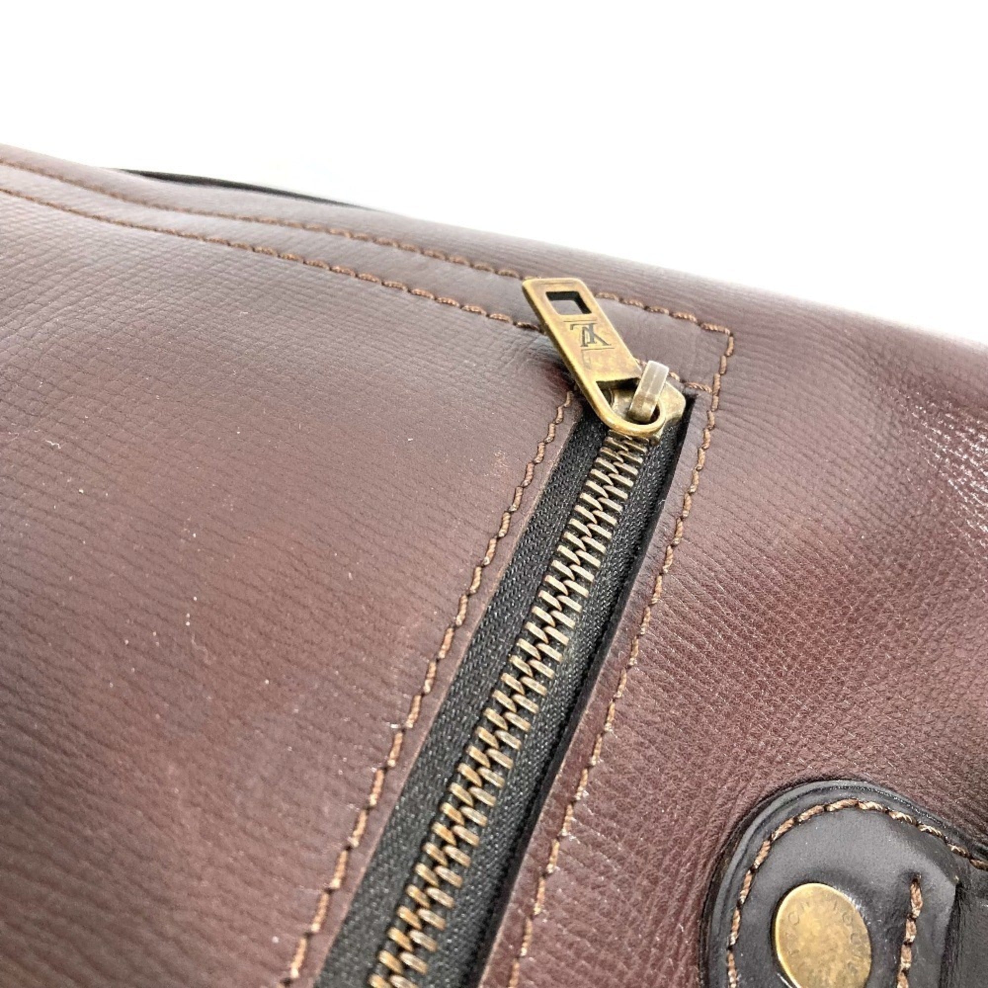 Louis Vuitton Brown Galle Utah Leather Leather Briefcase Handbag Tote Bag (Pre-Owned)