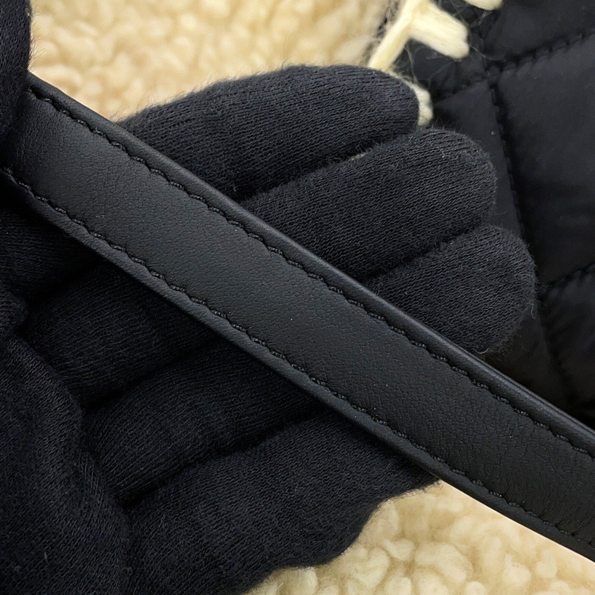 Chanel Black Ivory Nylon Leather Tote Bag (Pre-Owned)