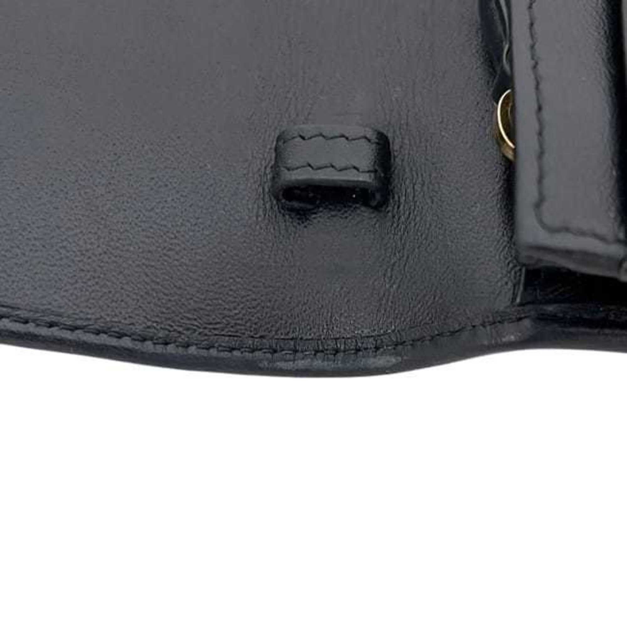 Prada Black Nero Nylon Leather Quilting Chain/Shoulder Wallet (Pre-Owned)