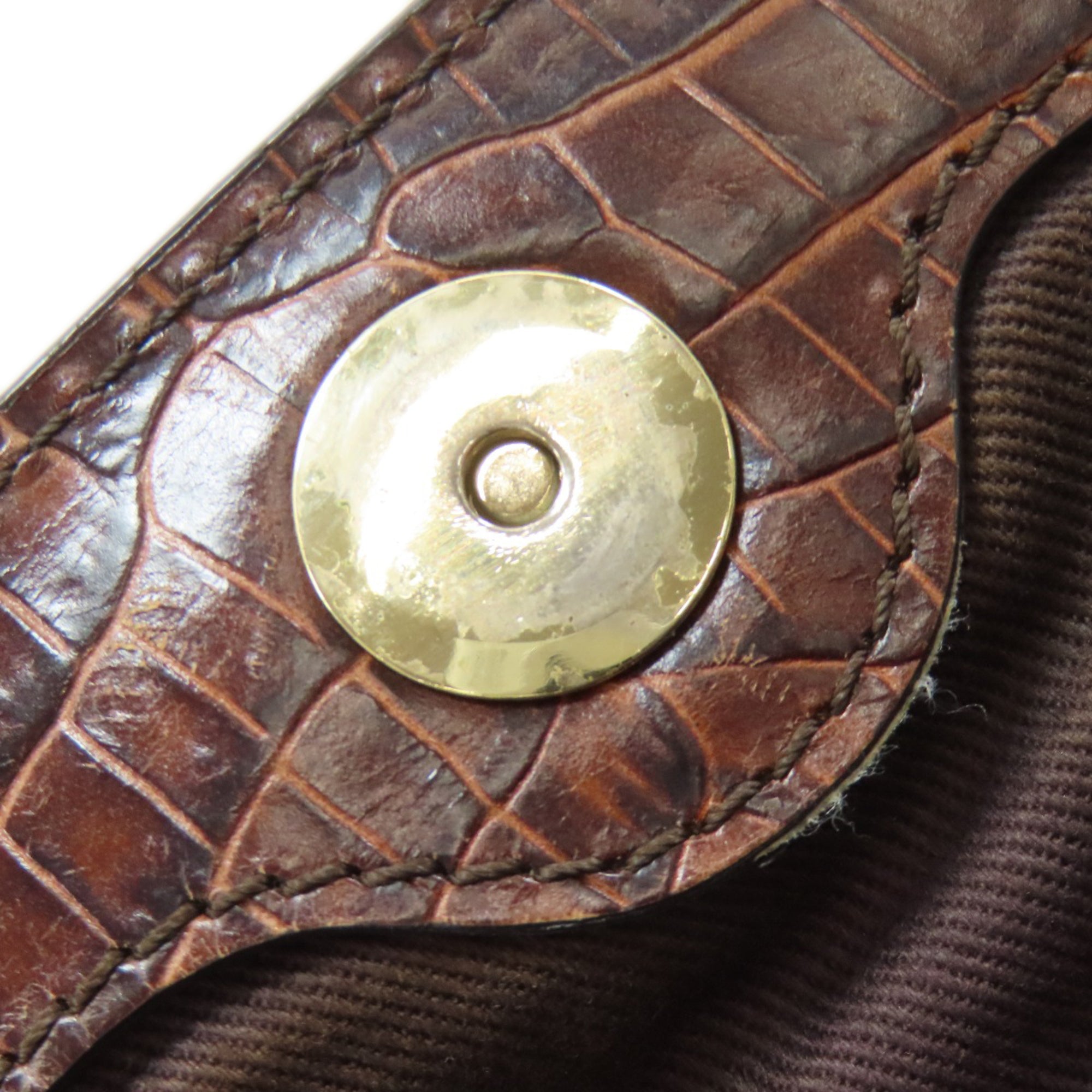 Celine Brown Canvas Handbag (Pre-Owned)