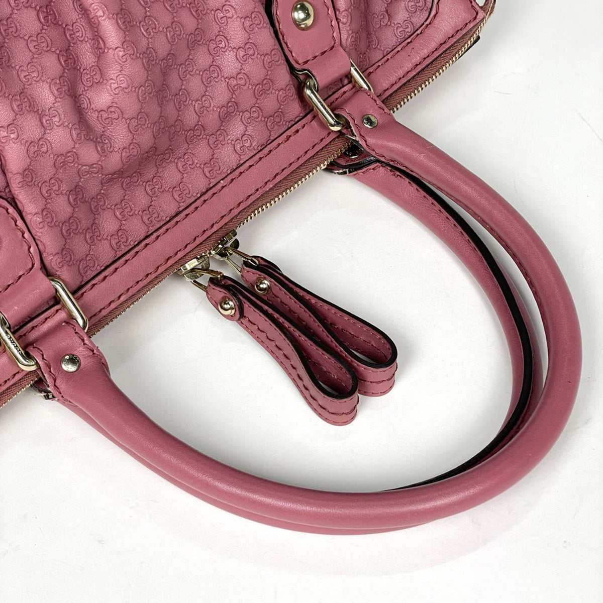 Gucci Sukey Pink Leather Handbag (Pre-Owned)