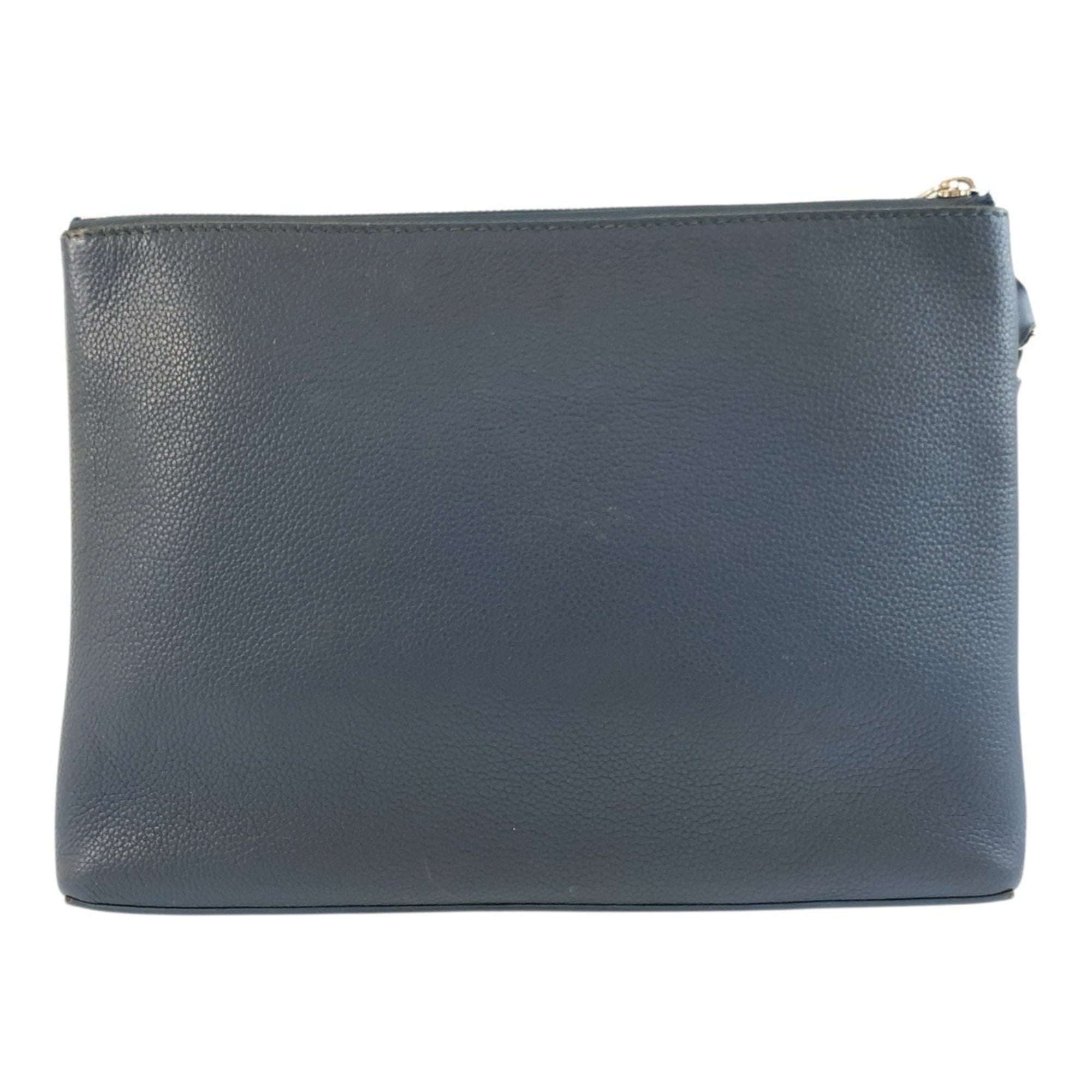 Louis Vuitton Blue Leather Clutch Bag Pochette (Pre-Owned)