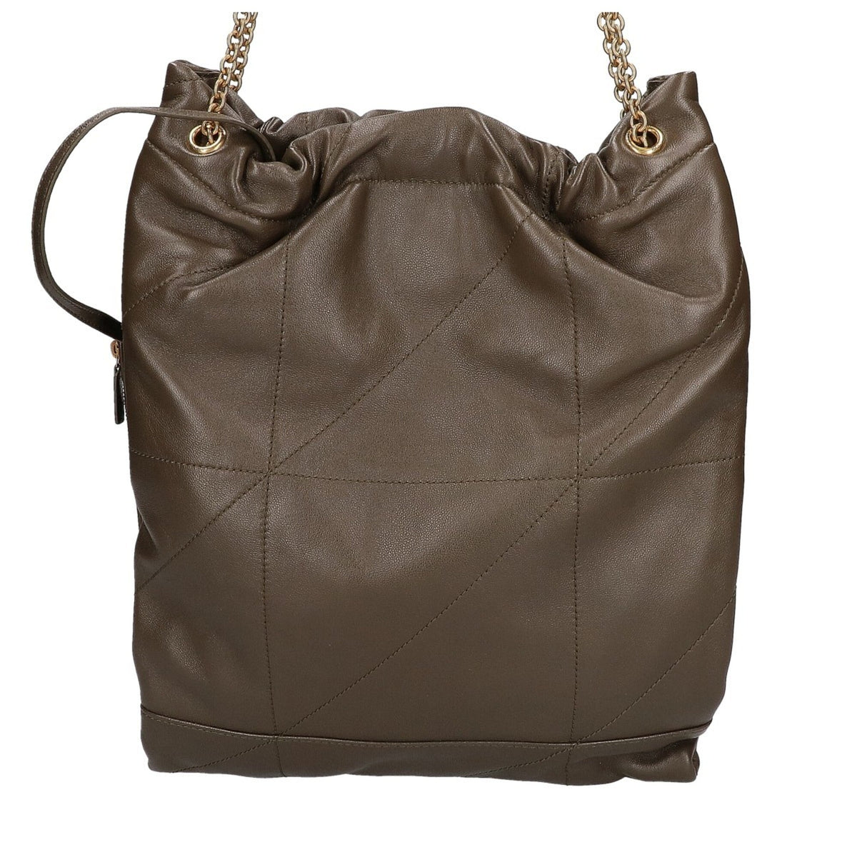 Yves Saint Laurent Khaki Leather Shoulder Bag (Pre-Owned)