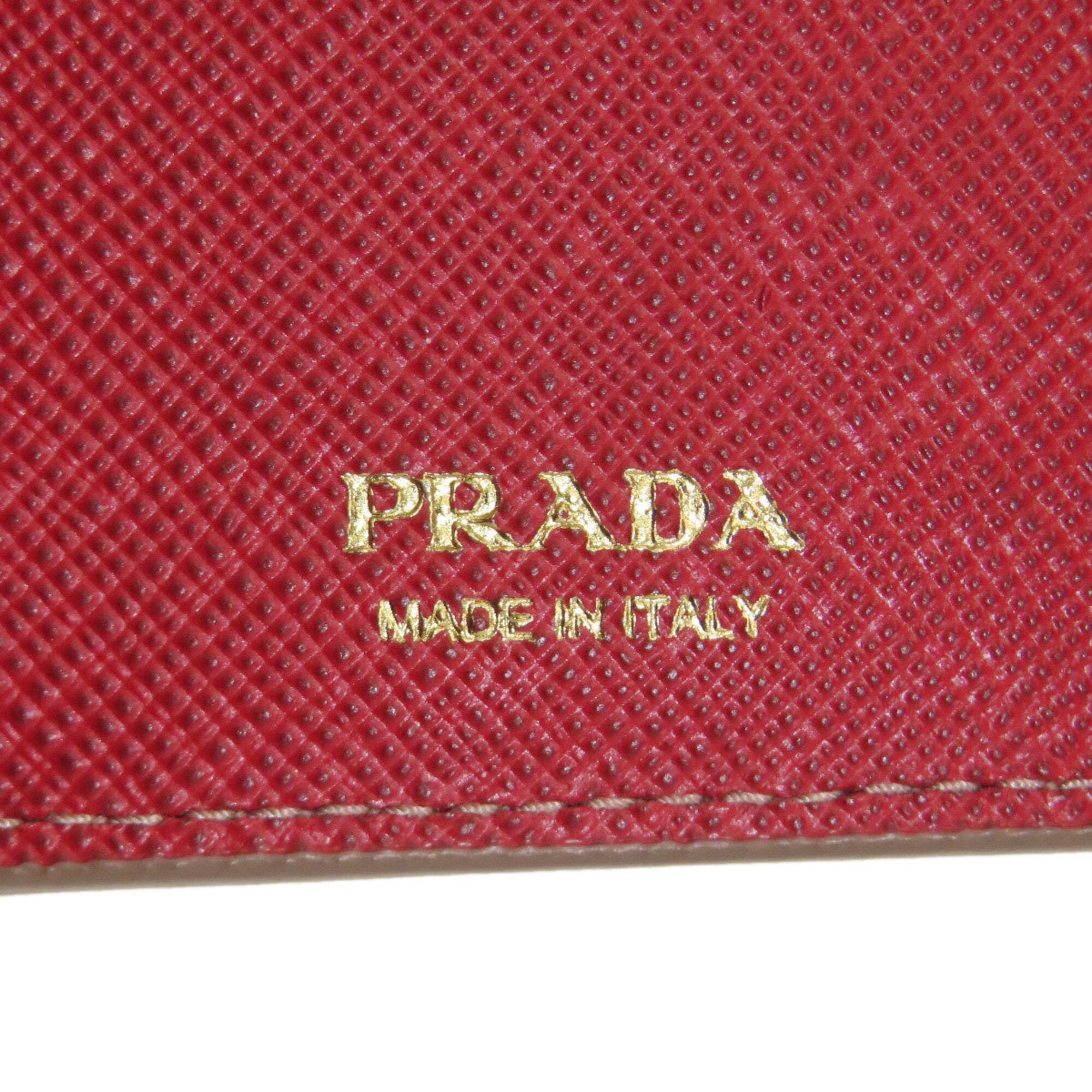 Prada Saffiano Beige Saffiano Wallet (Bi-Fold) (Pre-Owned)