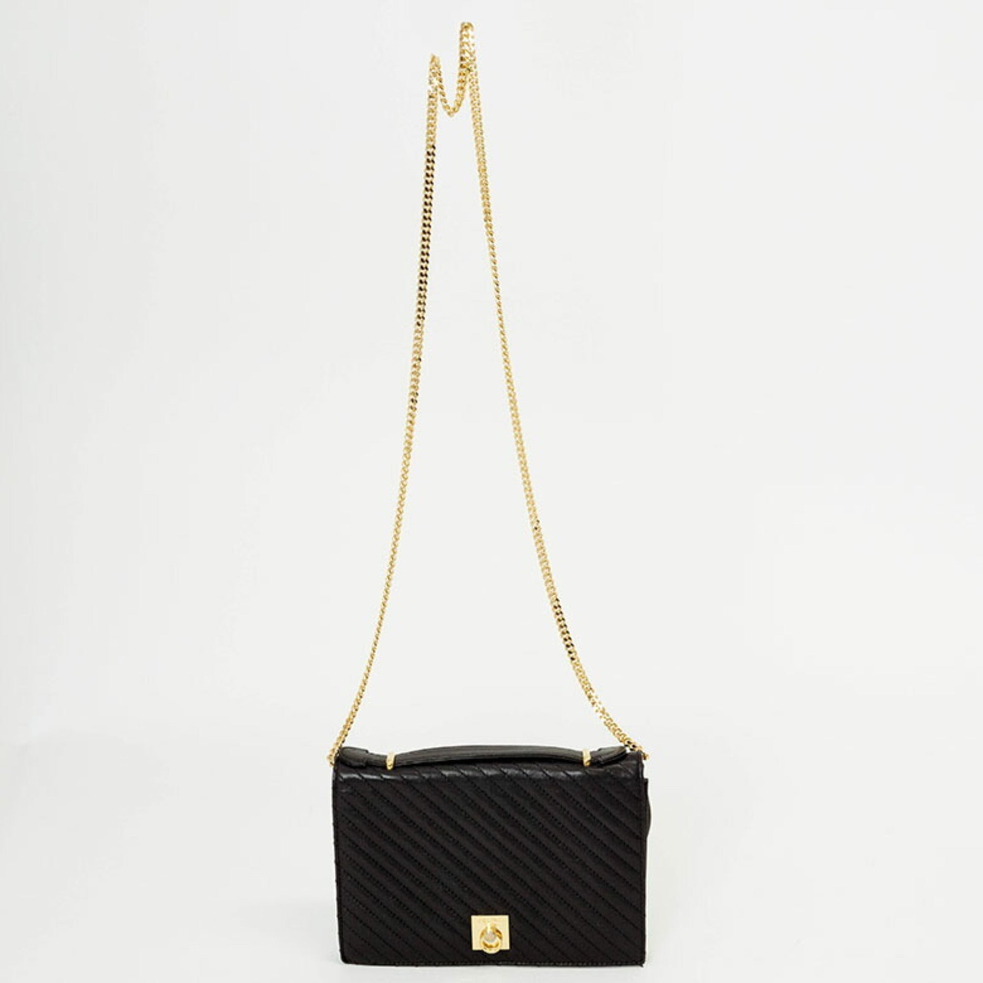 Celine Black Leather Shoulder Bag (Pre-Owned)