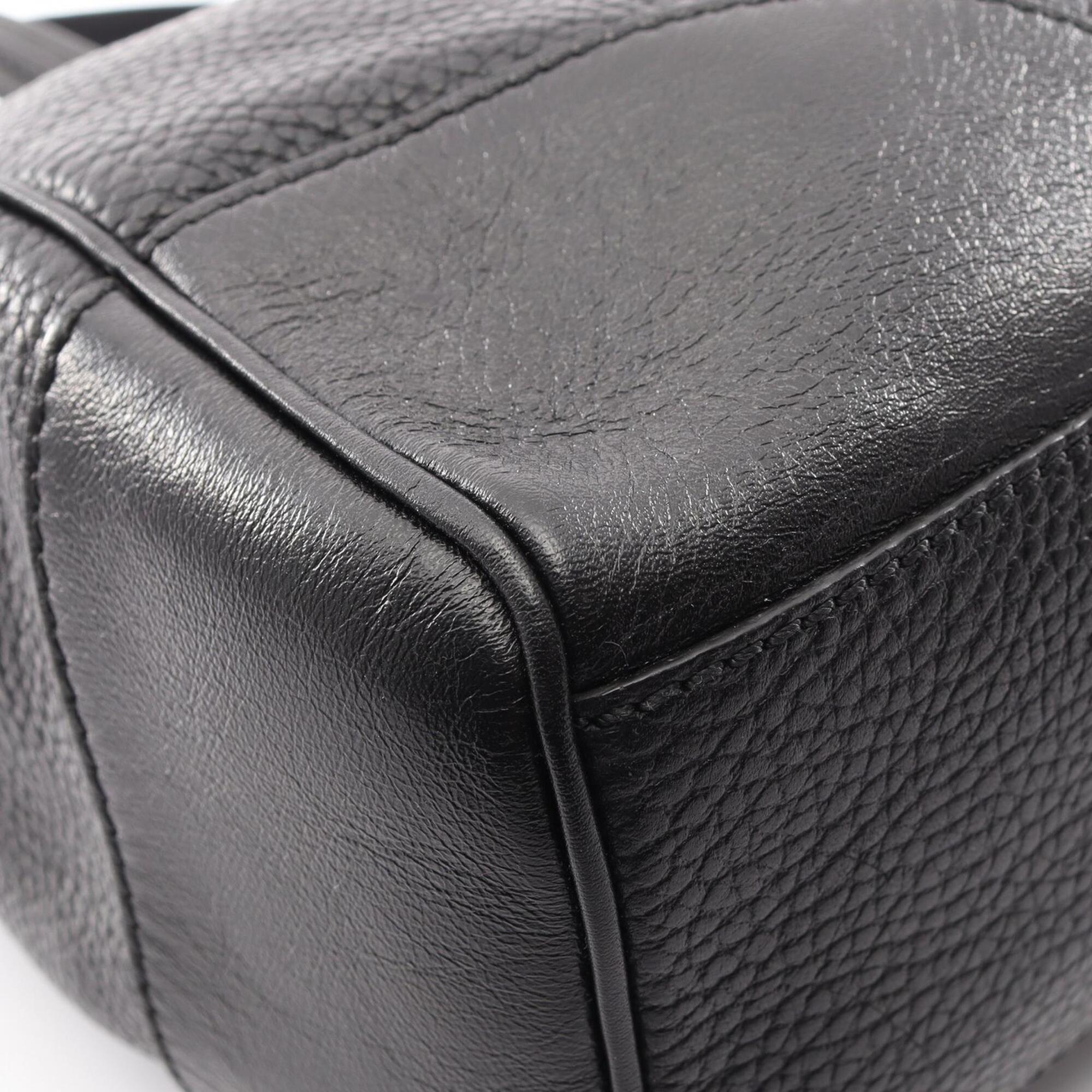 Celine Black Leather Handbag Tote Bag (Pre-Owned)