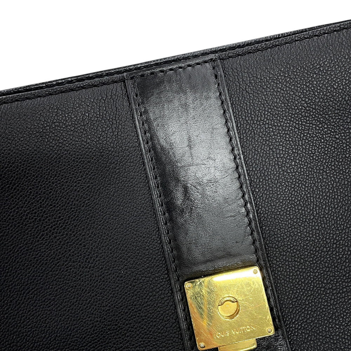 Louis Vuitton Monogram Shadow Black Noir Monogram Shadow Handbag (Pre-Owned)