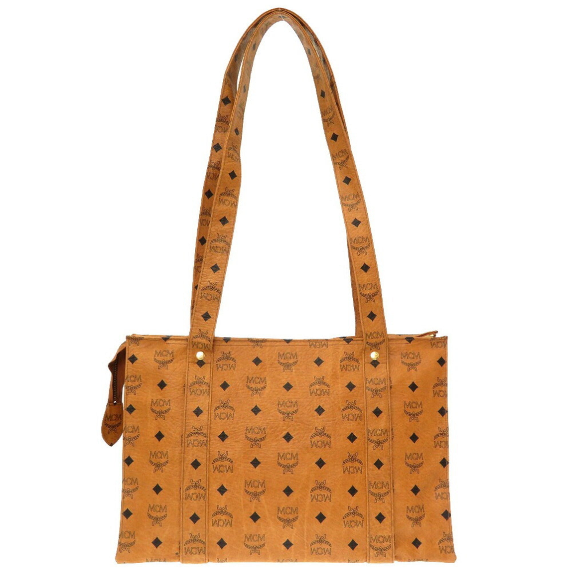 Mcm Brown Pvc Tote Bag (Pre-Owned)