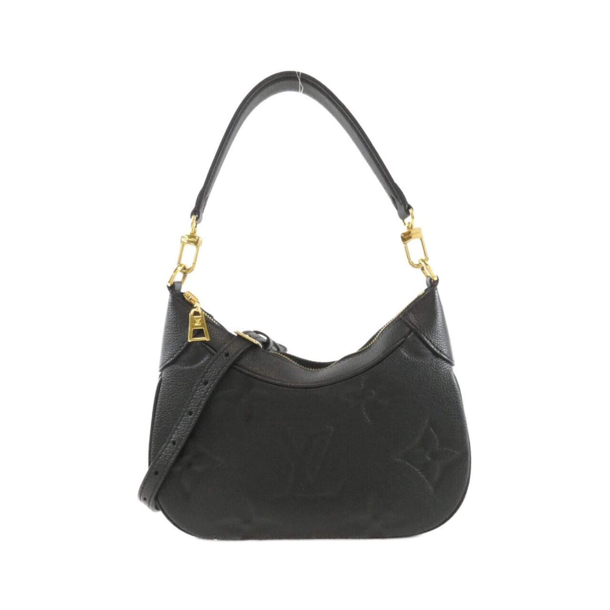 Louis Vuitton Black Leather Shoulder Bag (Pre-Owned)