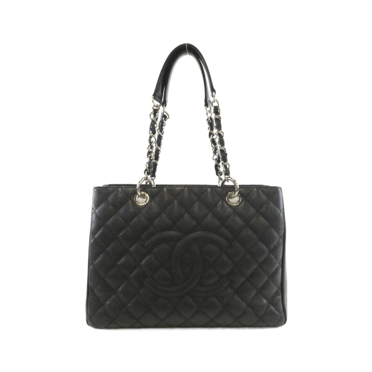 Chanel Black Grained Calfskin Shoulder Bag (Pre-Owned)