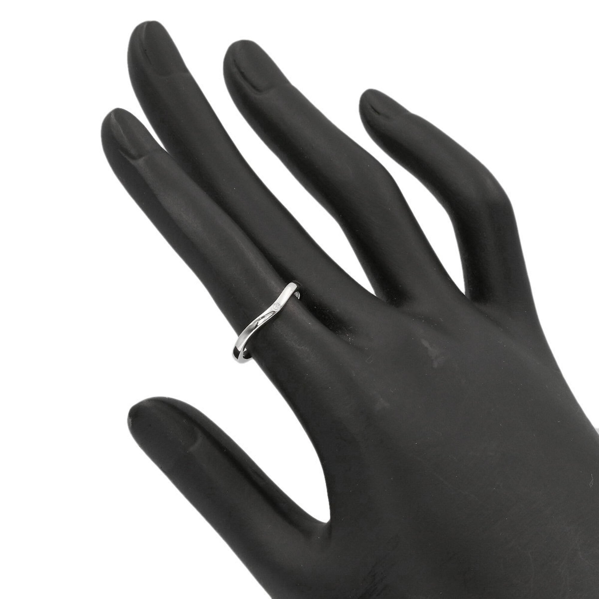 Cartier Platinum Platinum 950 Band Ring (Pre-Owned)