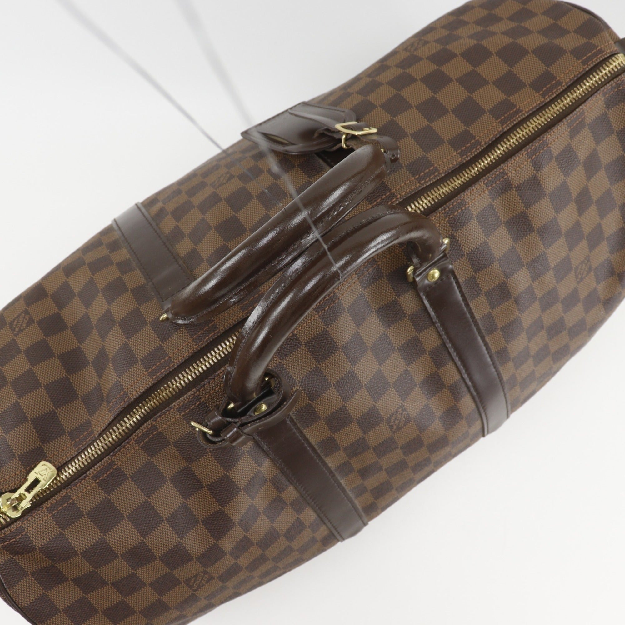 Louis Vuitton Damier Brown Damier Canvas Boston Bag (Pre-Owned)