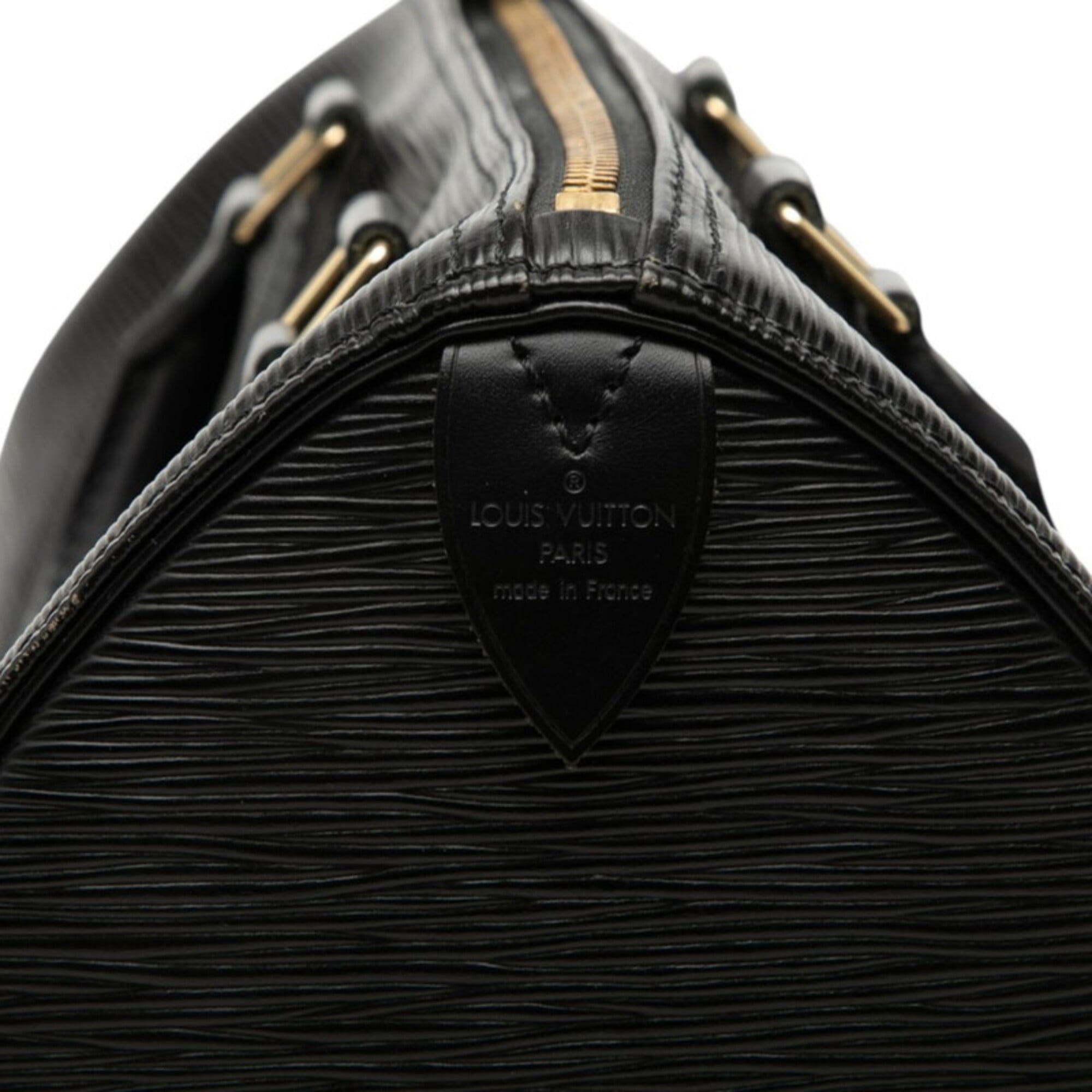 Louis Vuitton Black Noir Leather Boston Bag Handbag (Pre-Owned)