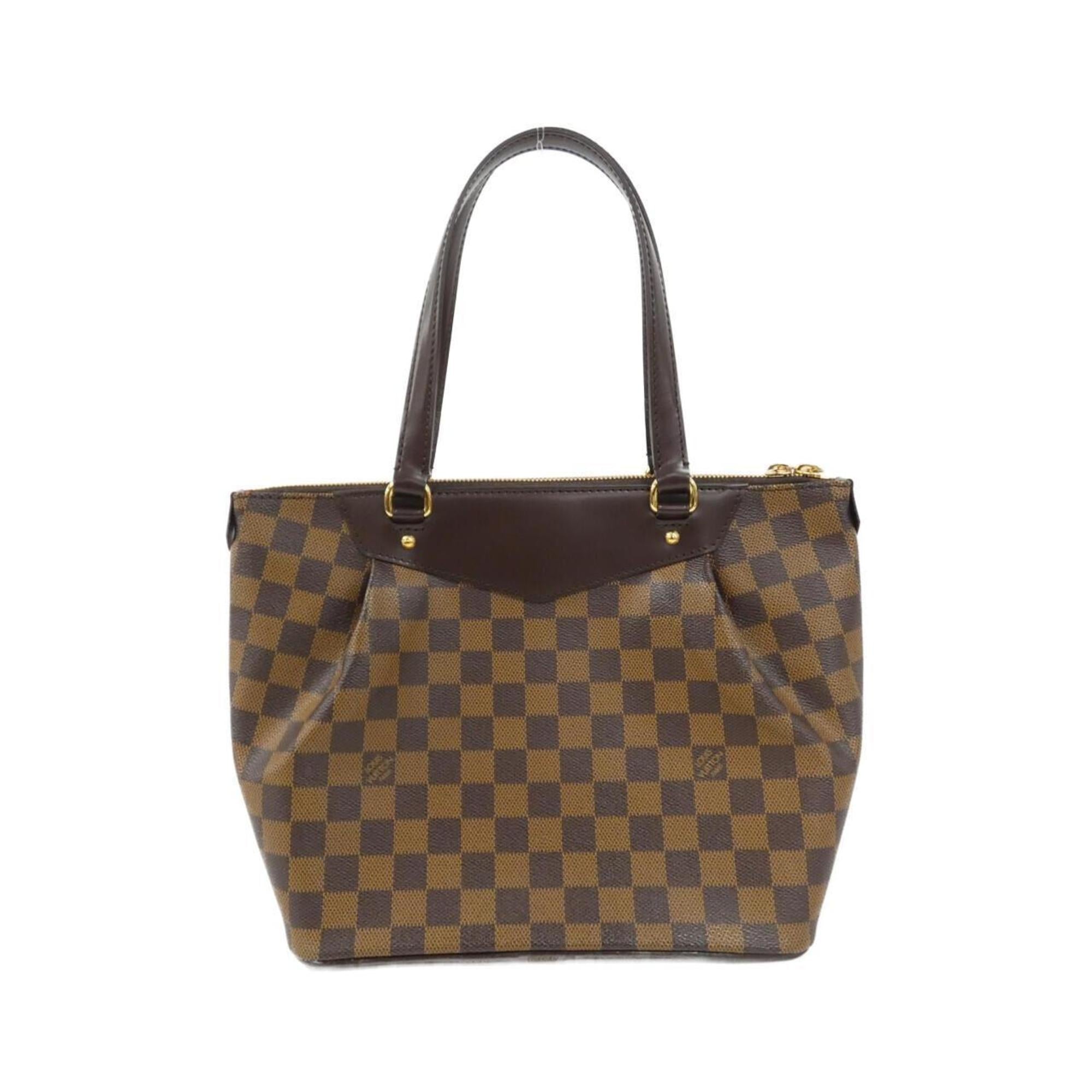 Louis Vuitton Damier Damier Canvas Ebene Handbag (Pre-Owned)