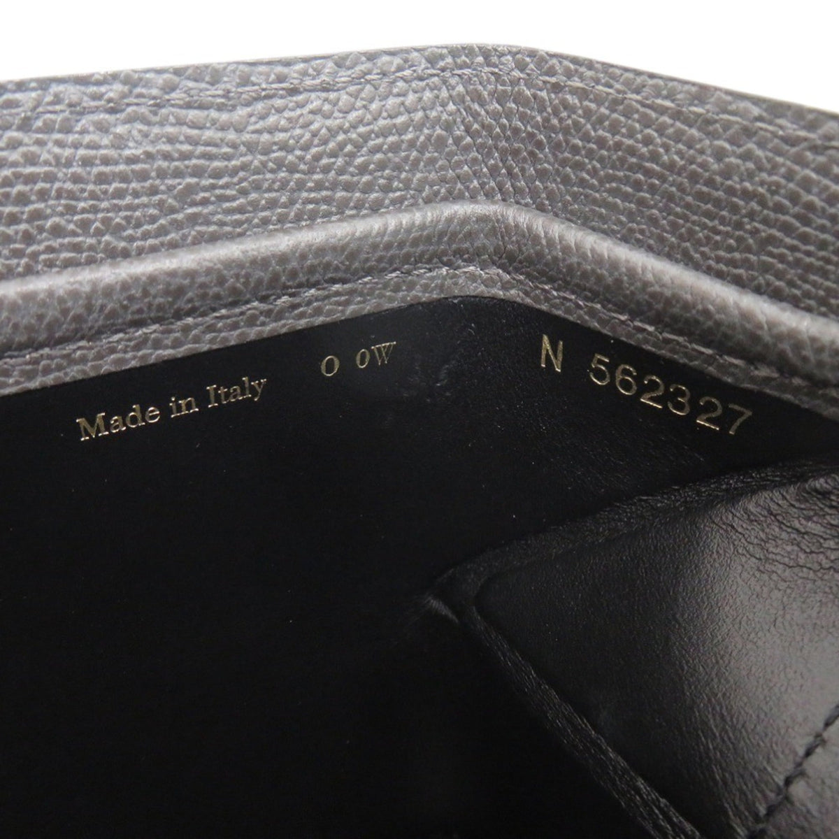 Valextra Gray Leather Shoulder Bag (Pre-Owned)