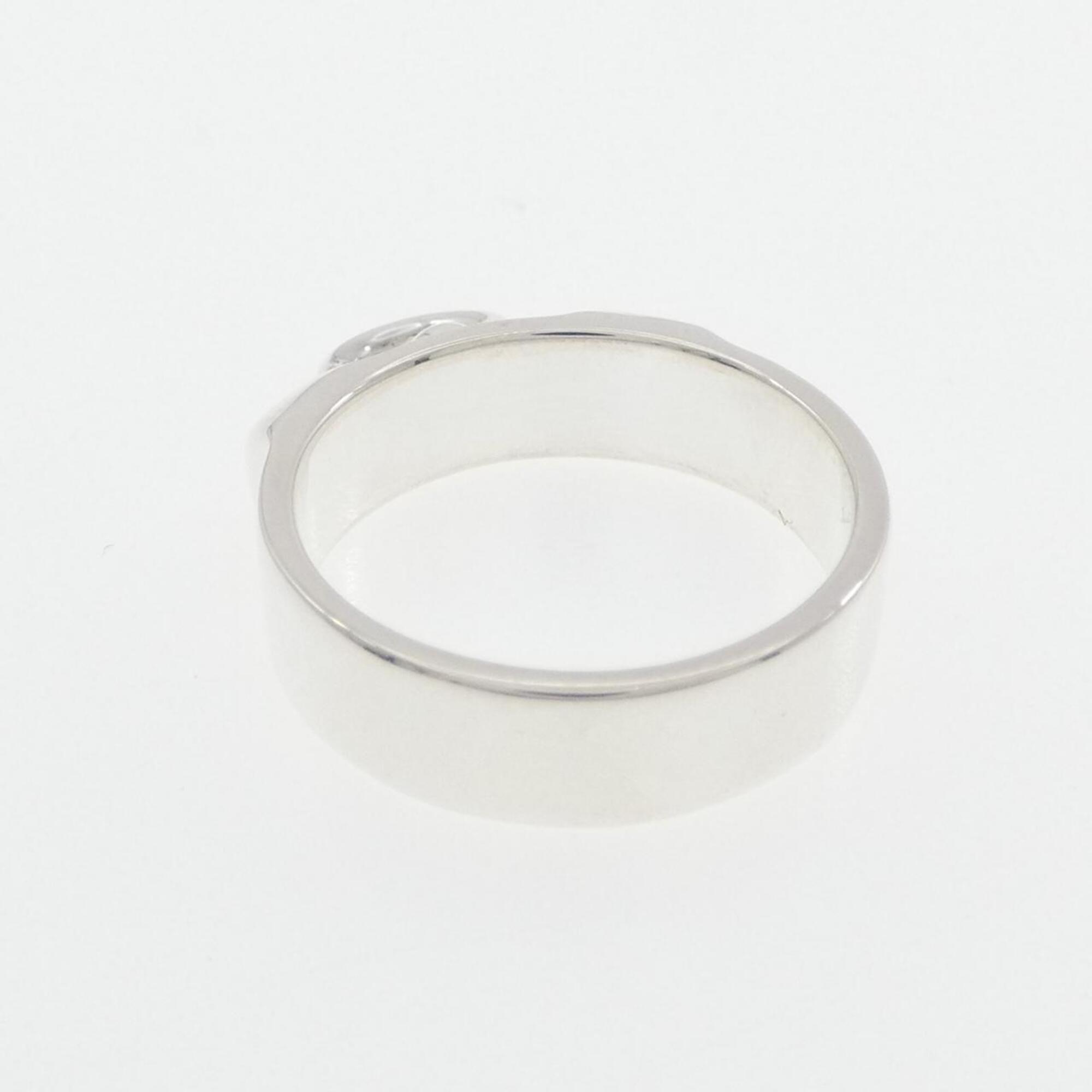 Hermes Silver 925 Band Ring (Pre-Owned)