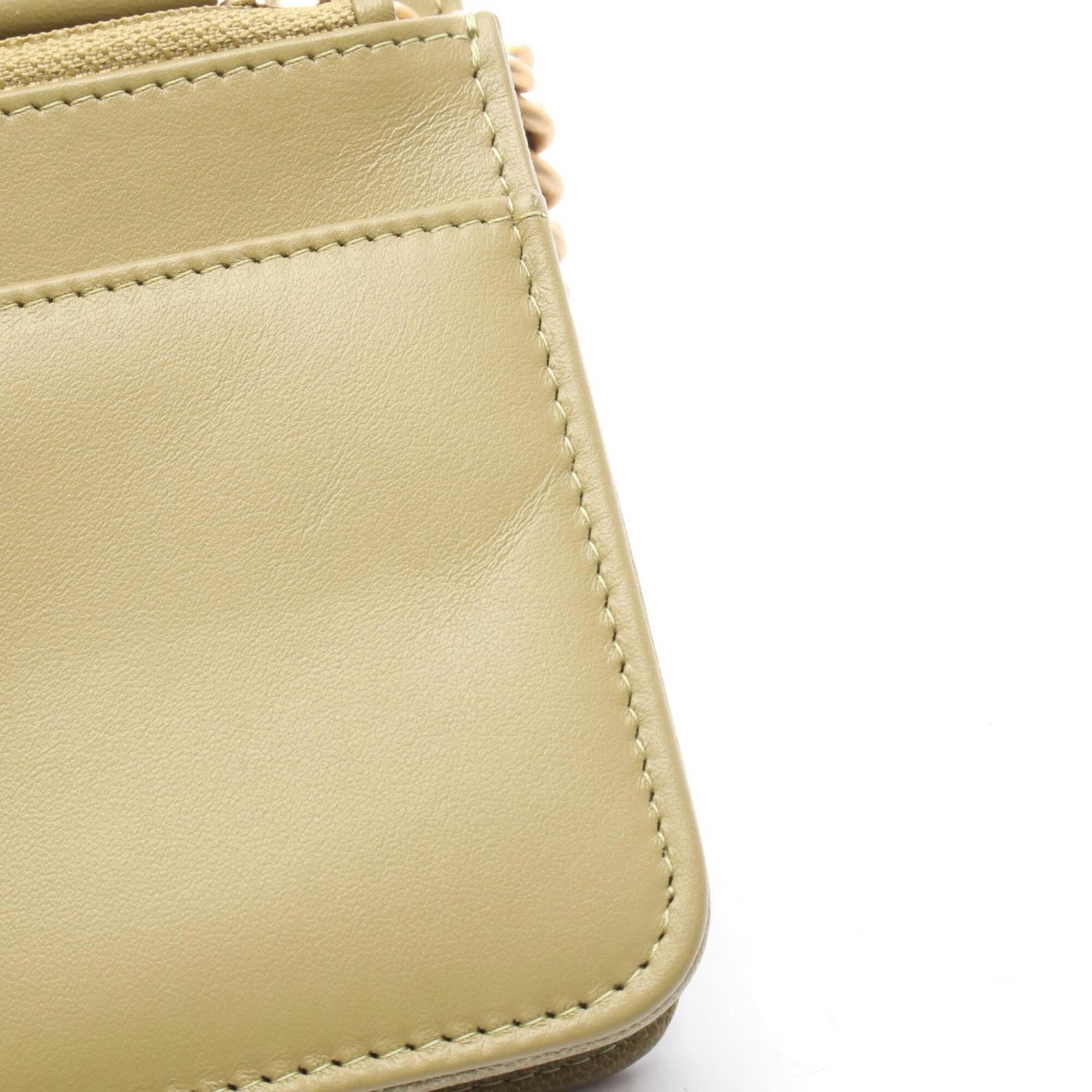 Chanel Khaki Grained Calfskin Handbag Shoulder Bag (Pre-Owned)