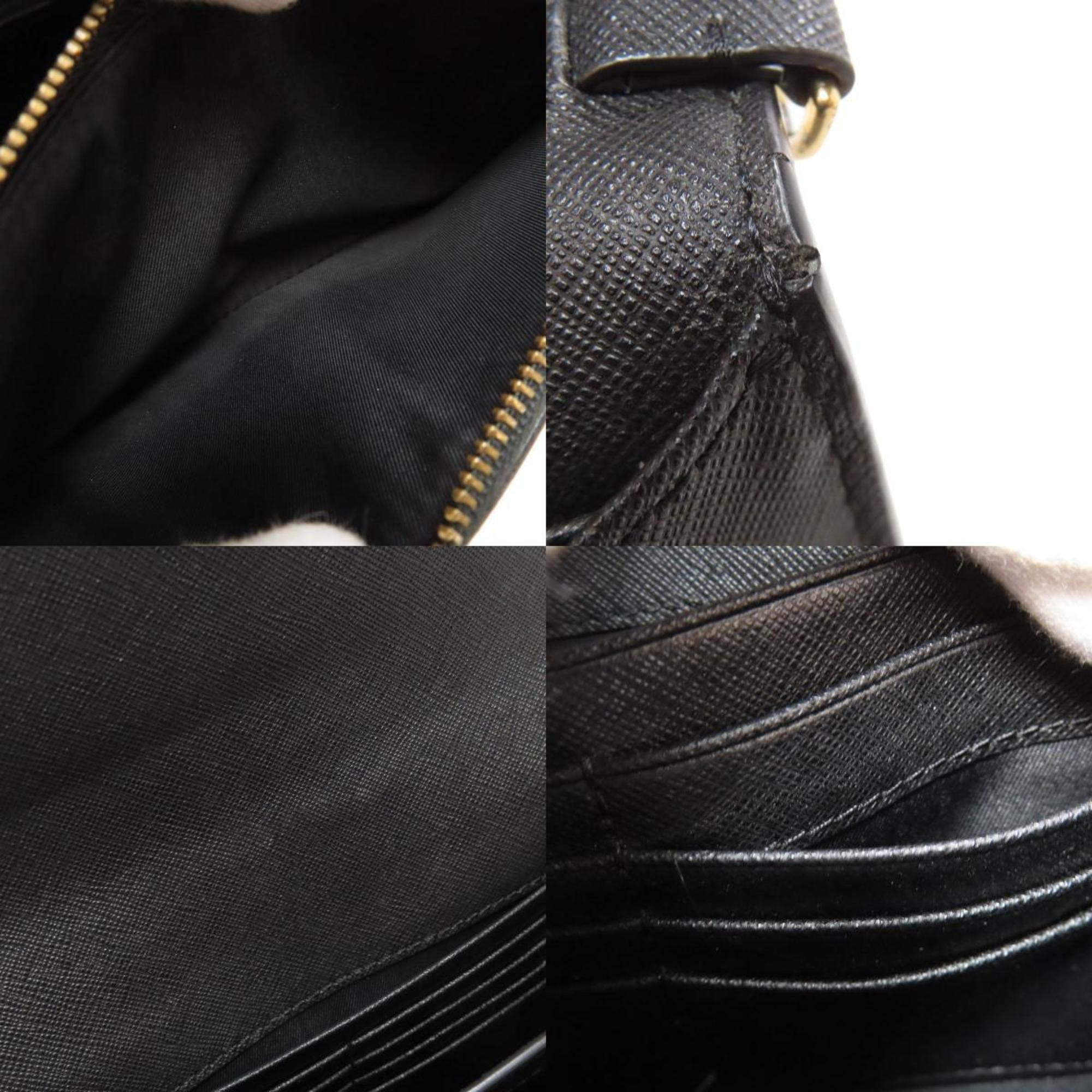 Tory Burch Black Pvc Chain/Shoulder Wallet (Pre-Owned)