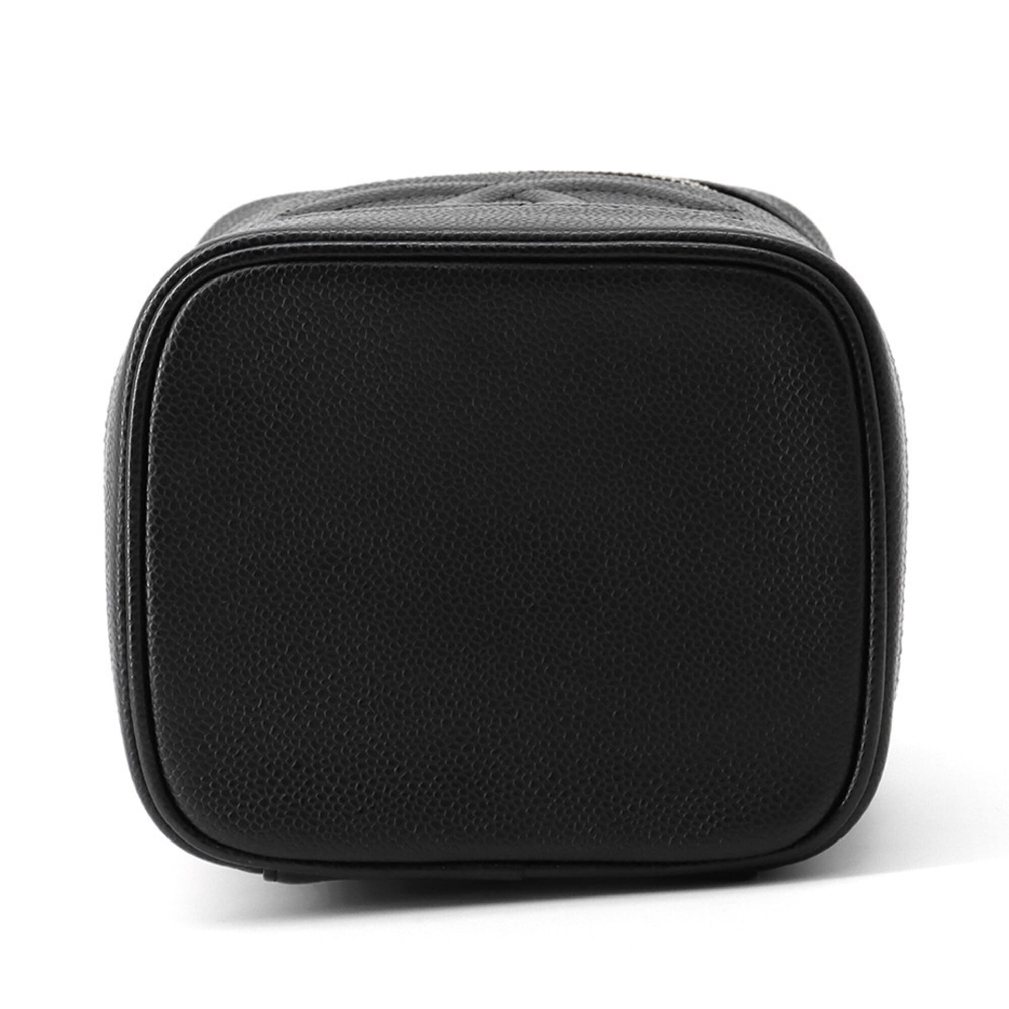 Chanel Black Grained Calfskin Pouch Vanity Bag (Pre-Owned)